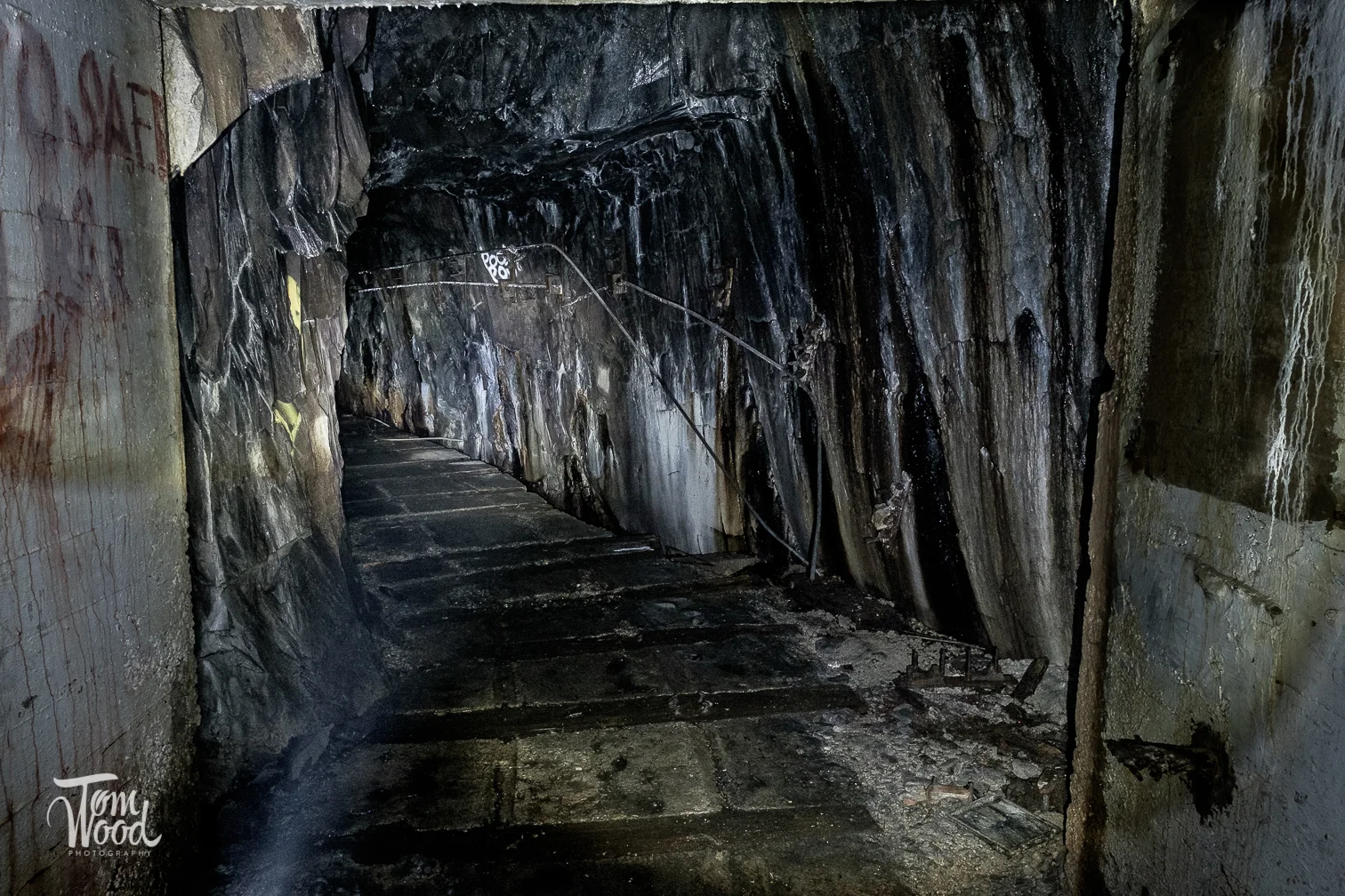 Tunnel cut into the rock, destination unknown!
