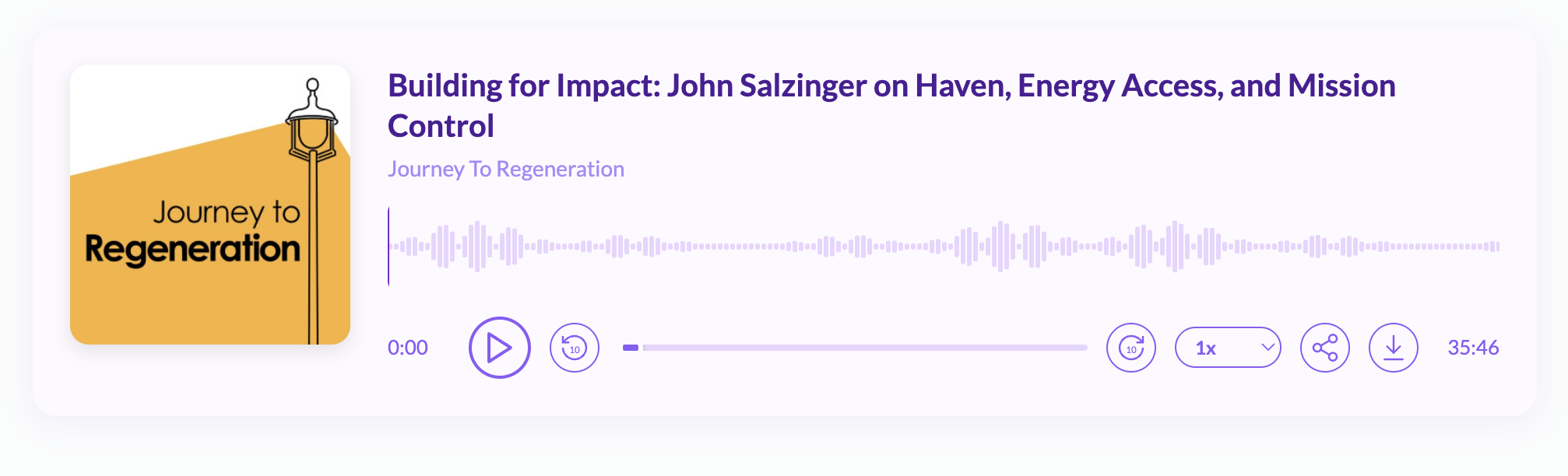 Building for Impact: John Salzinger on Haven, Energy Access, and Mission Control