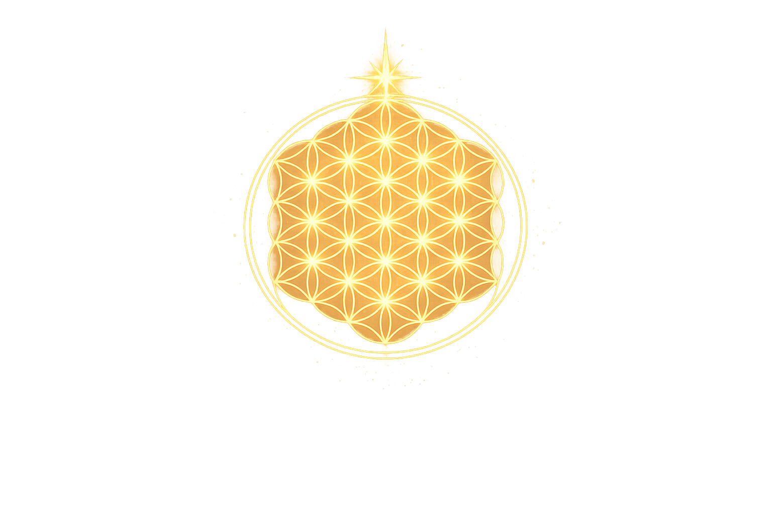 Golden Flower of Life Illustration