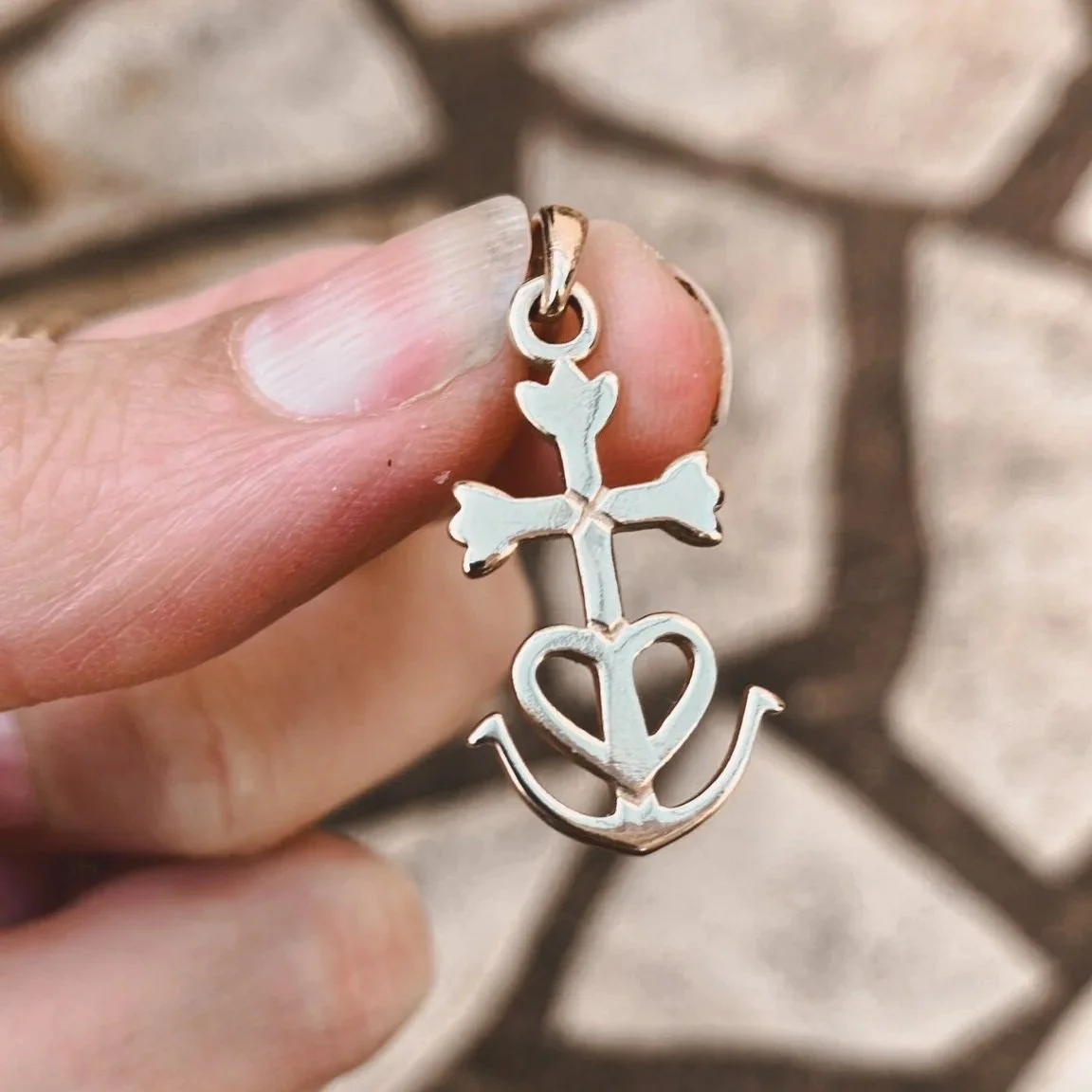 Golden Pendant of the Camargue Cross