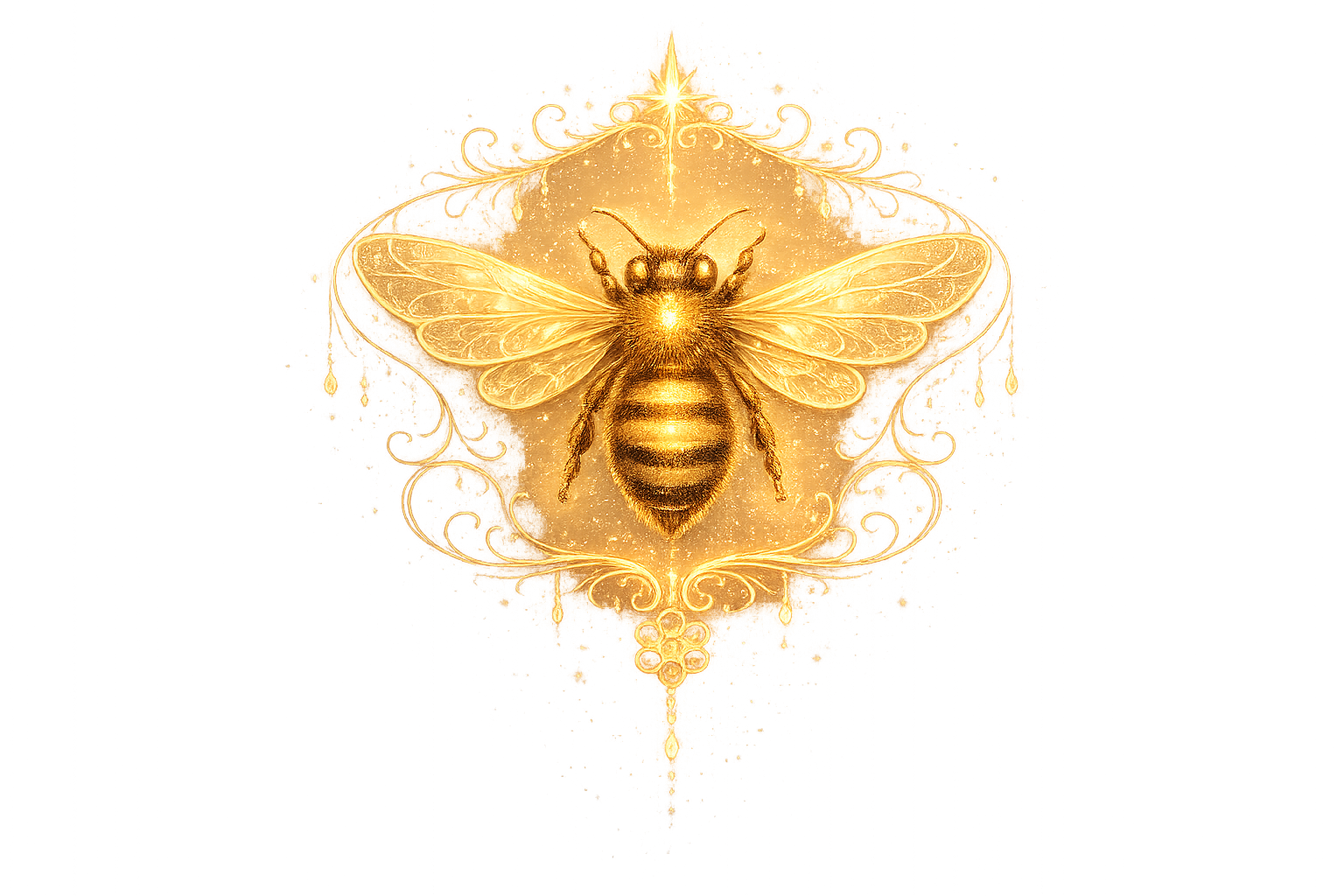 Sacred Honeybee in Gold