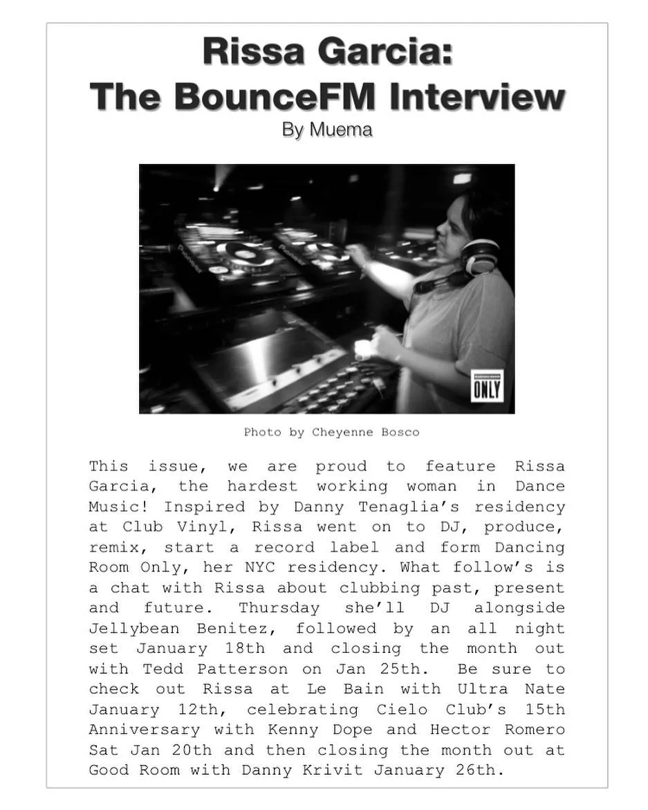 Rissa Garcia: The Bounce FM Interview 