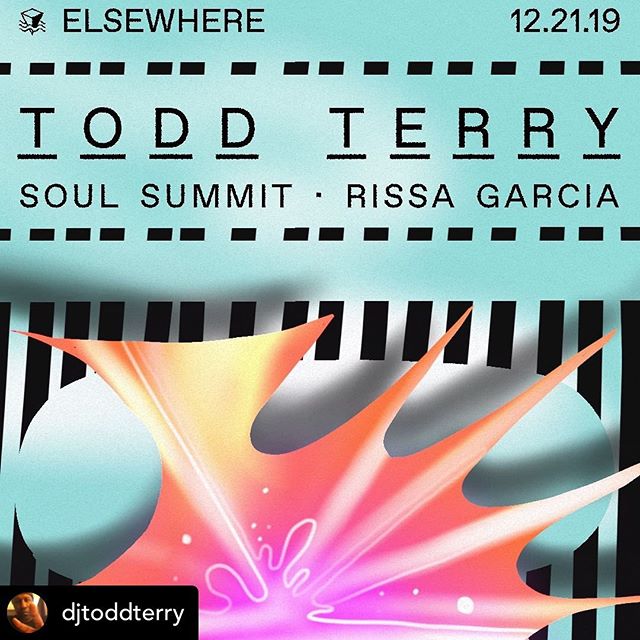 Saturday Baby! 
Posted @withrepost &bull; @djtoddterry #toddterry back in #NYC at #elsewherebrooklyn
Saturday December 21
w/  @soulsummitmusic  @rissancr
@djtoddterry @elsewherespace @popgunpresents 
#elsewherespace