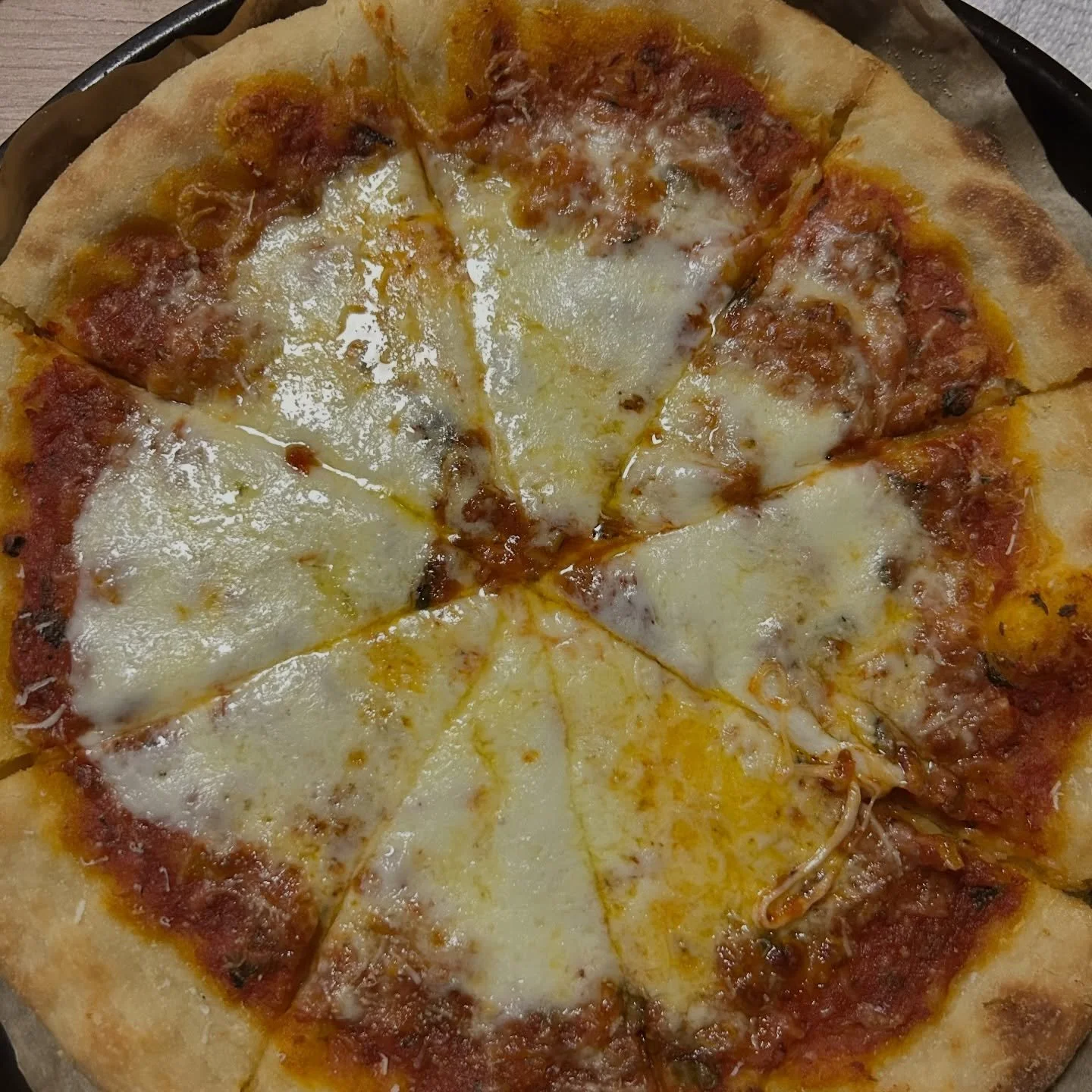 Getting the hang of this pizza making thing 😆pizza in our neighborhood has declined in quality so @ariel_lights suggested trying to make my own &hellip;. Made the dough, sauce and all &hellip;😋 🍕🍕still tweaking recipes for the dough&hellip;got a 