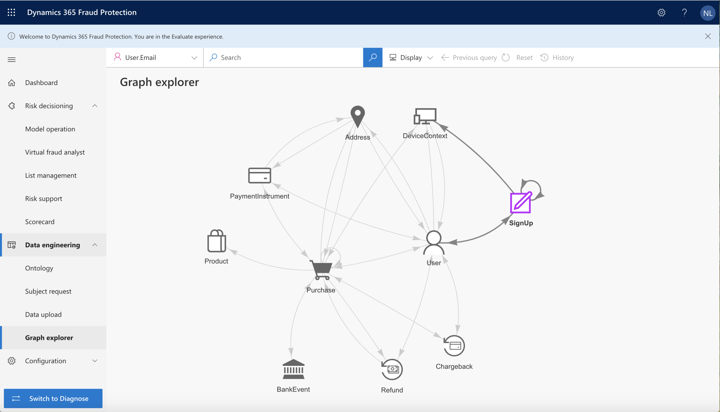 The Graph Explorer now. Note the difference between the nav bars.