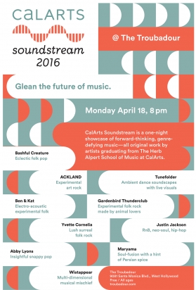 On Monday (April 18), The Herb Alpert School of Music at CalArts presents new works... click to read more