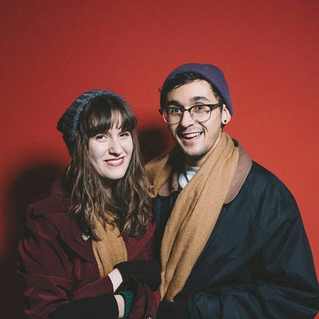 Dec 22. A sneak peek at my album art that coincidentally looks like a Christmas card! 🎄 Featuring Louis Coy, who sings on my song, "Winter!"