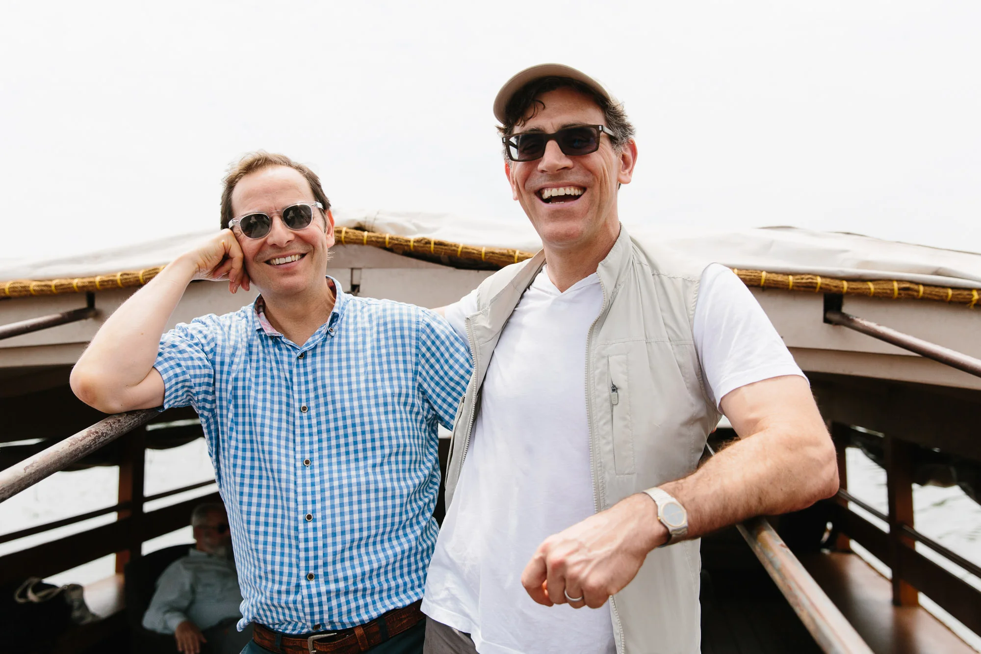 My favorite human rights CEO, Robert Bank (left), and his partner Alan Cohen, a dedicated social services officer. 
