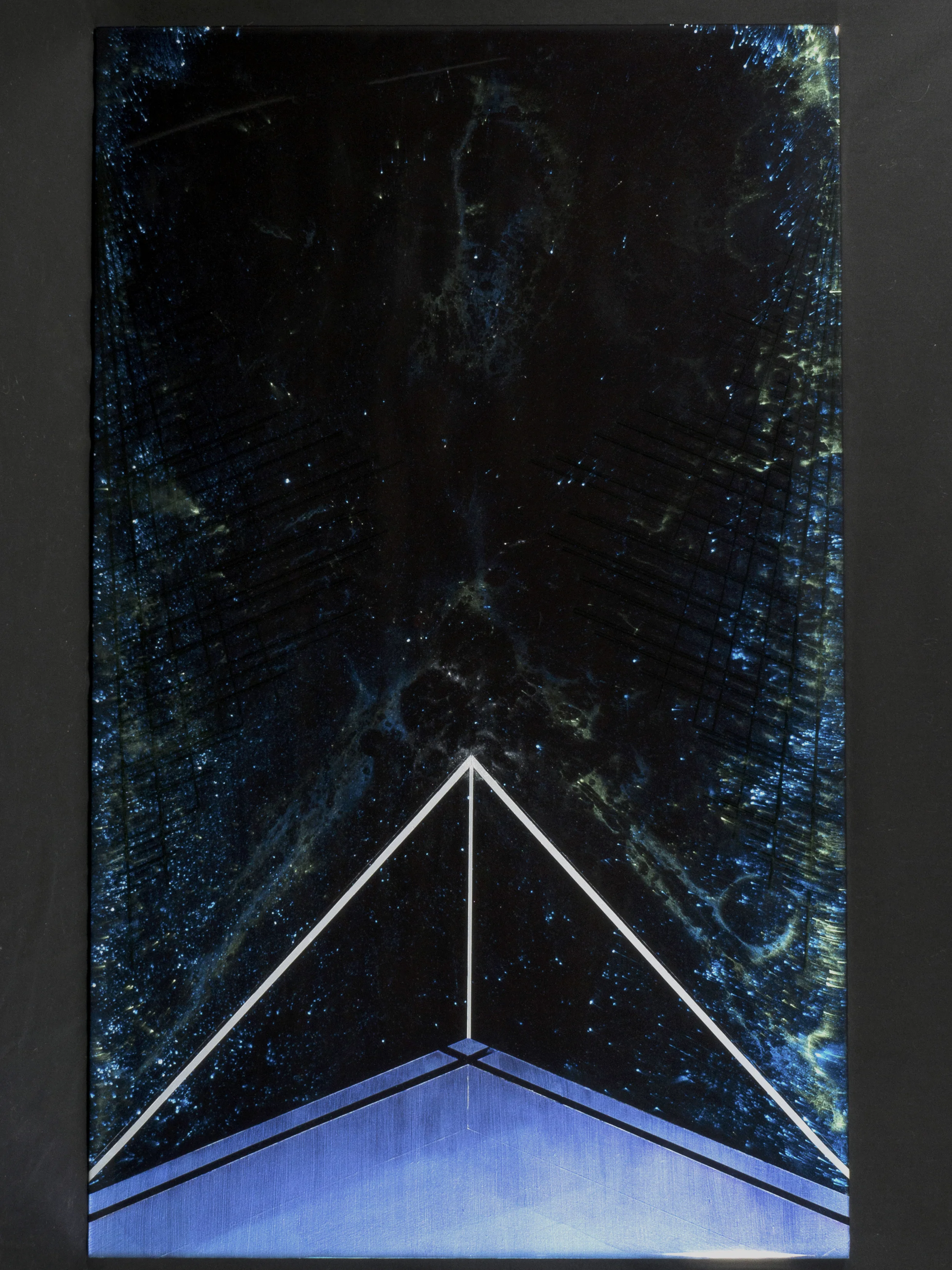 ::8:: 48" x 20" mdf, epoxy resin, screen print, powder pigment 2016