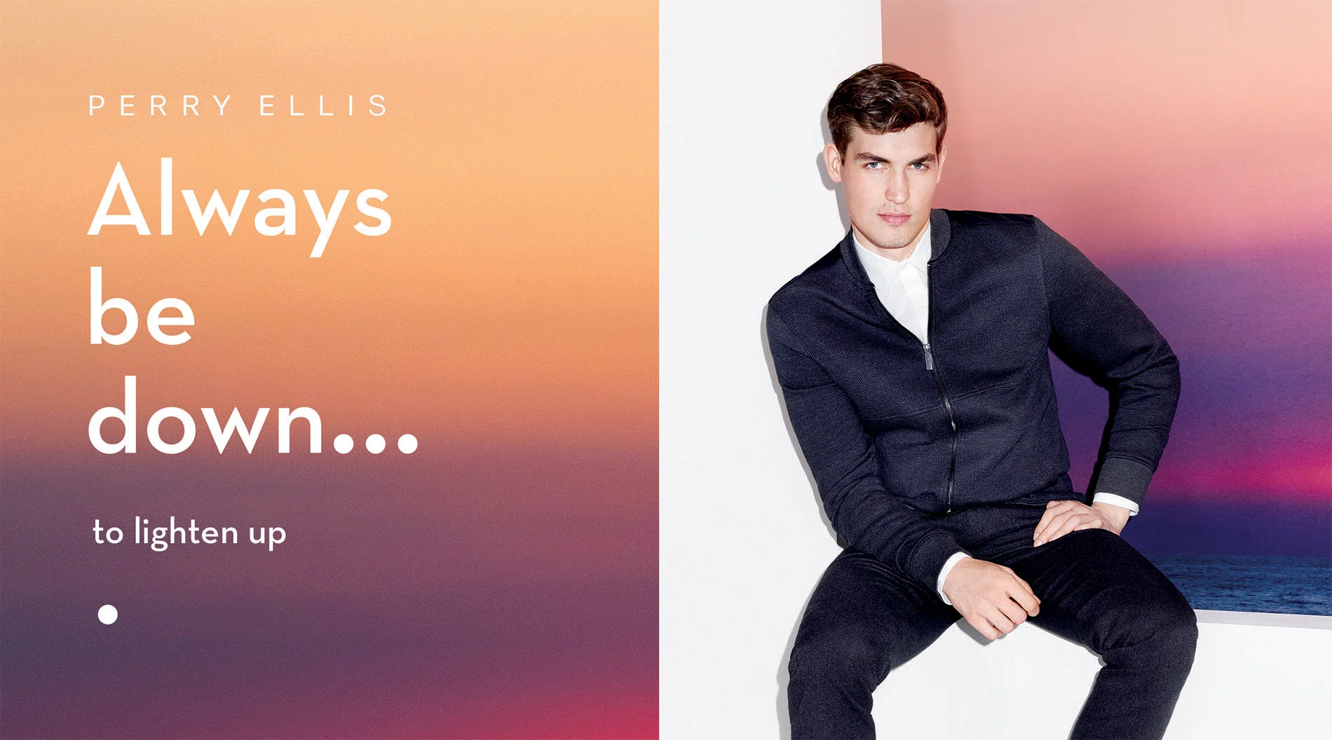 Perry Ellis fall 2017 store signage