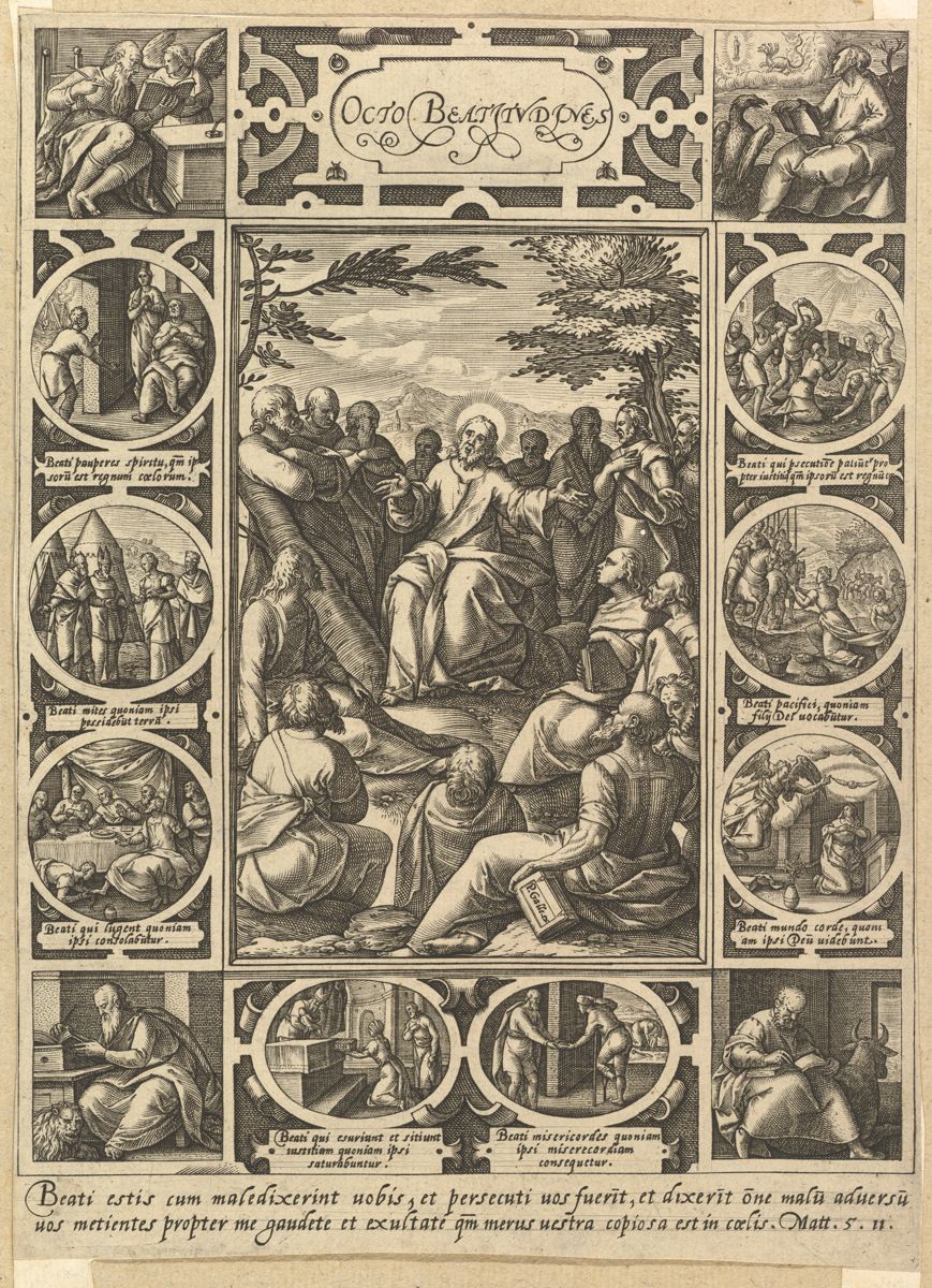 The Eight Beatitudes , Hendrick Goltzius, c. 1578