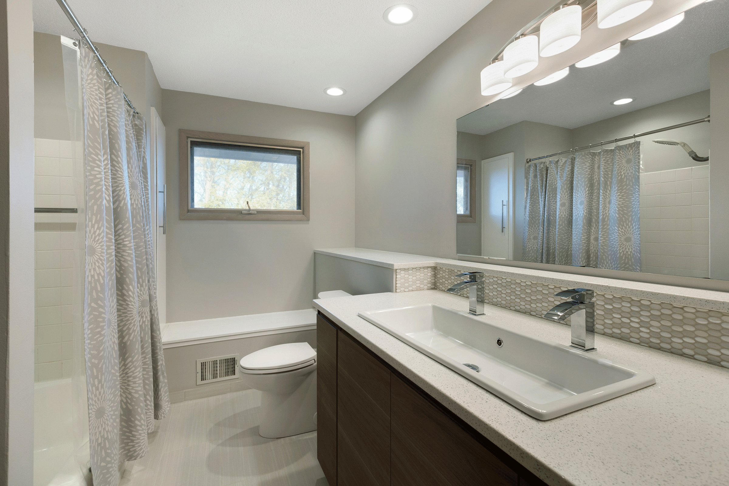 Example of a bathroom we built in NE Minneapolis in 2016/2017. For more examples of our work click here .