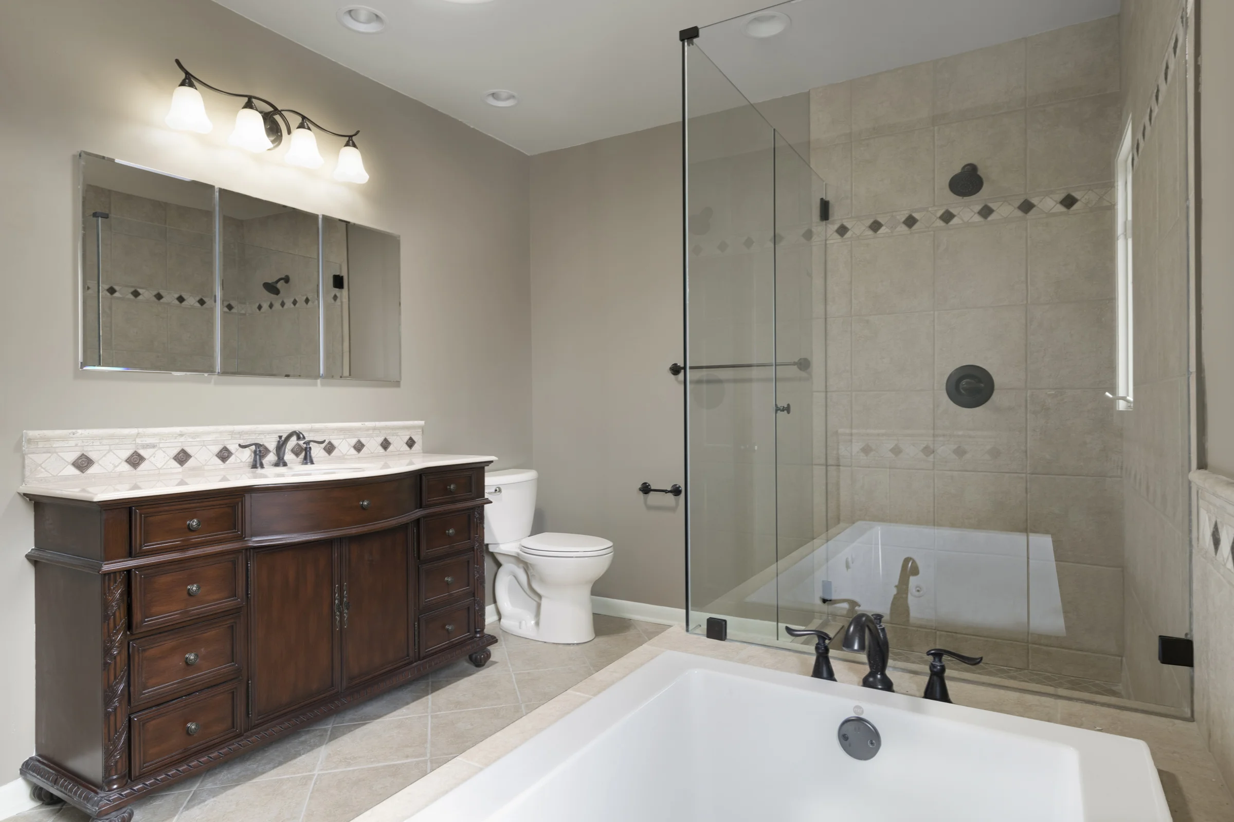 Robinsdale Transitional Bathroom