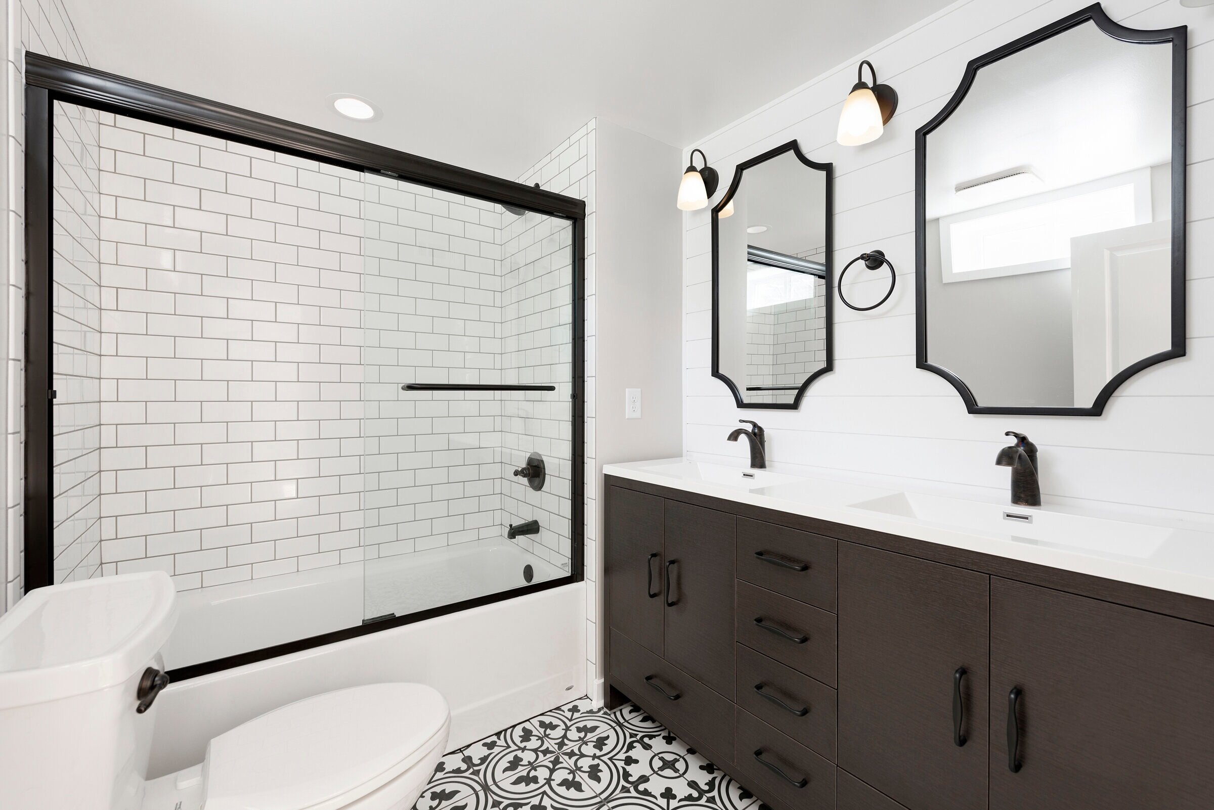 Contemporary Basement Bathroom Remodel in New Hope