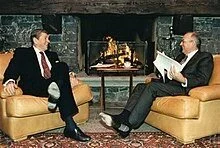 Reagan and Gorbachev hold discussions. And Gorbachev was snookered. (Image by Wikipedia (commons.wikimedia.org)) Details DMCA