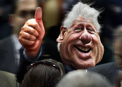 Bill Clinton - The (sometimes) Happy Warrior successor to Hubert Humphrey. (Image by DonkeyHotey) Details DMCA