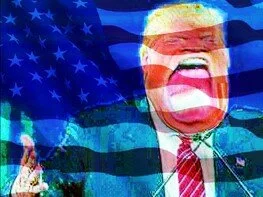Trump: eating the flag  (Image by IoSonoUnaFotoCamera)   Permission   Details   DMCA