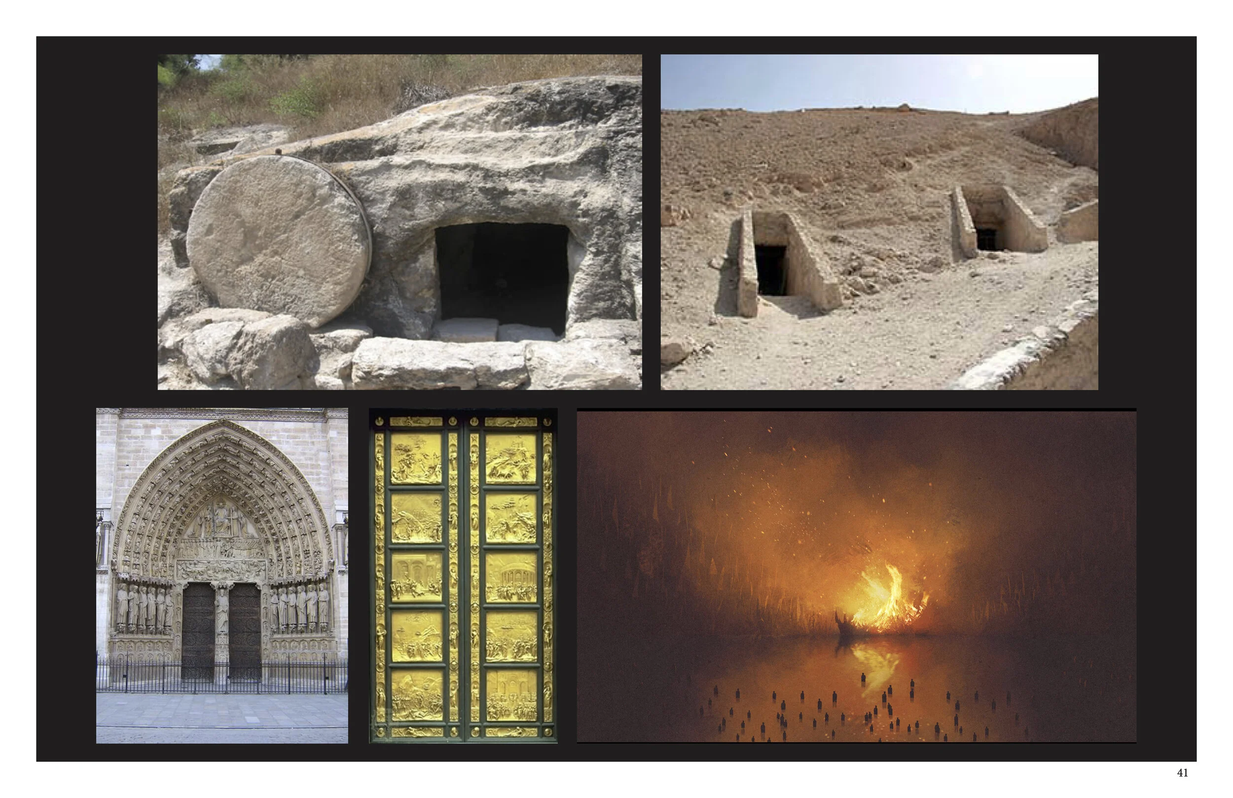 Images of portals between life and death.