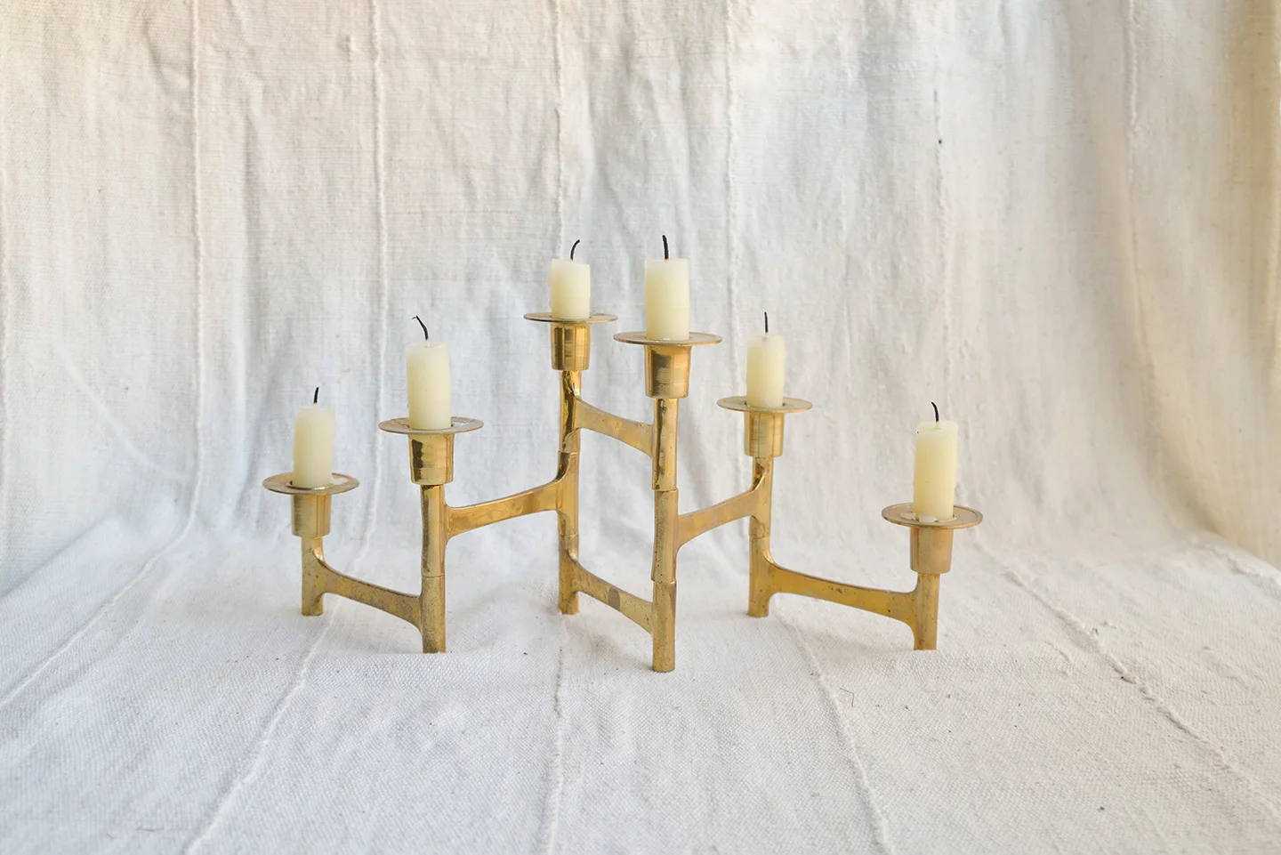 Expanding Brass Candleabra