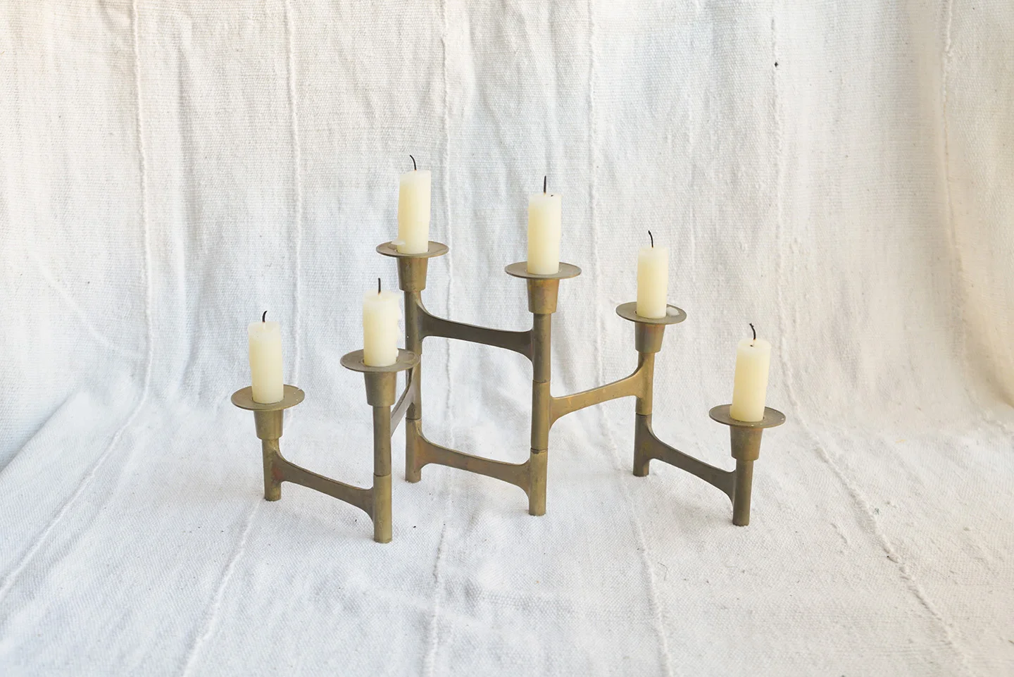 Expanding Brass Candleabra