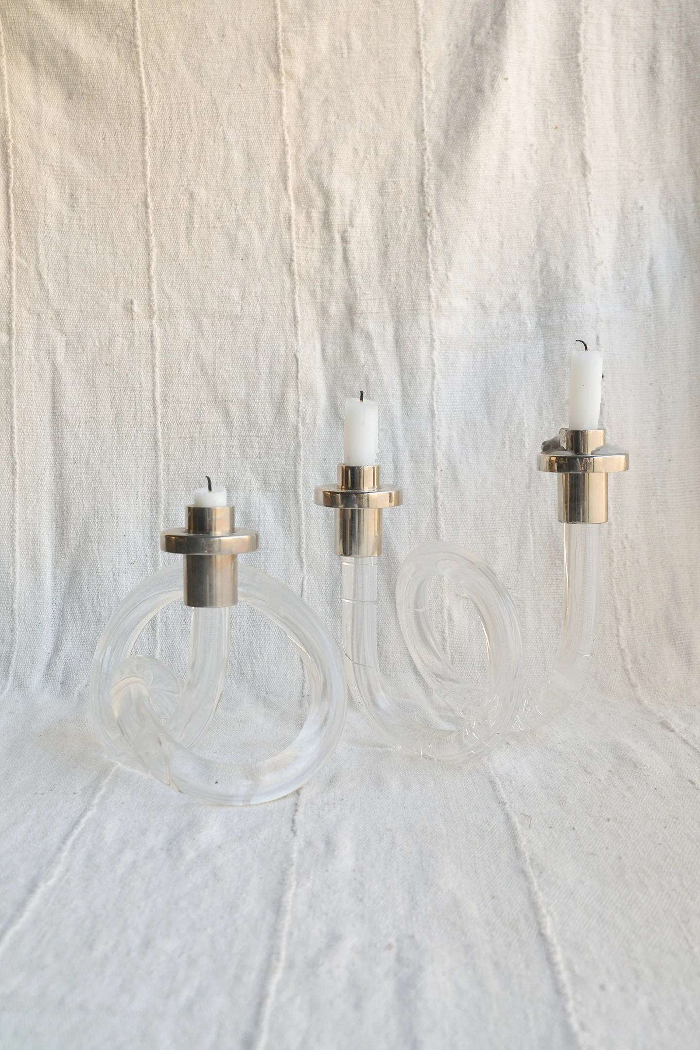 Lucite Candlestick Loop