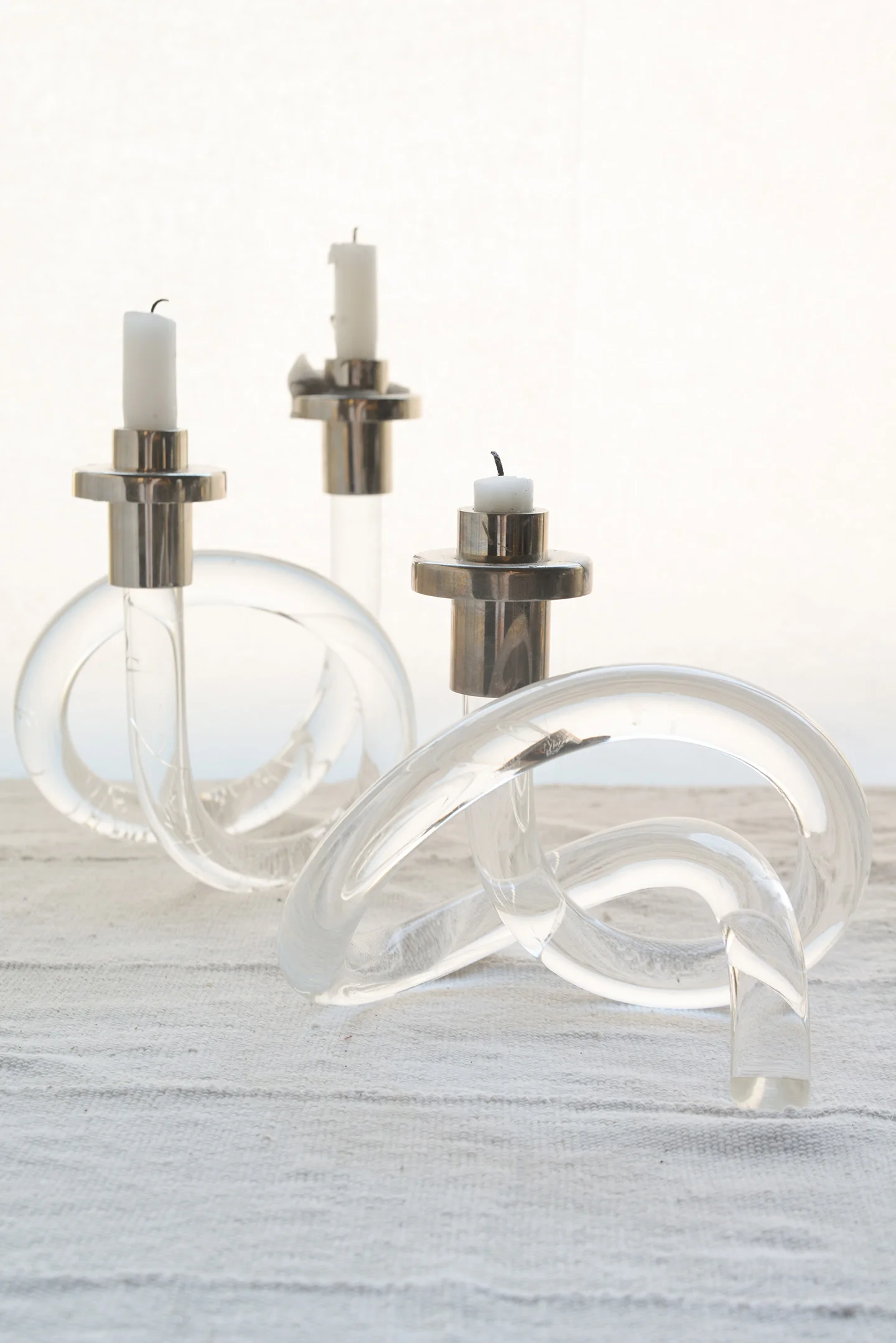 Lucite Candlestick Loop
