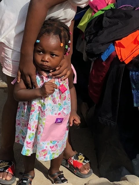So many babies, little girls, teens and even some adult women received dresses made by people in our church, like Missy Sheffield, and others serving in different churches. 