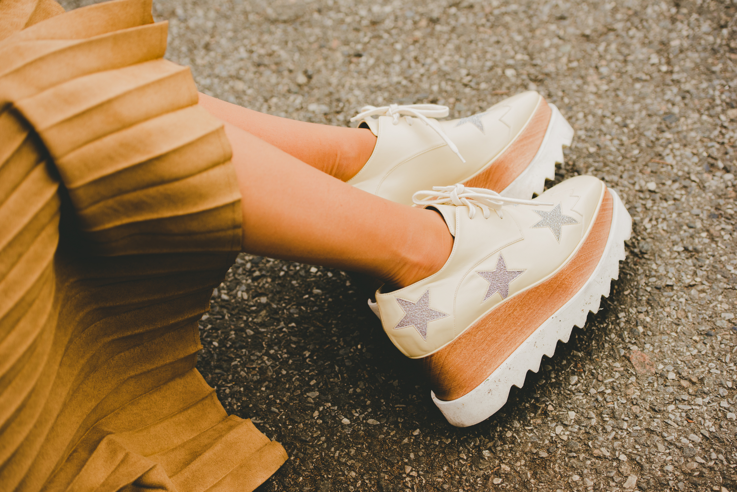 Stella McCartney Star Platform Shoes Close Up
