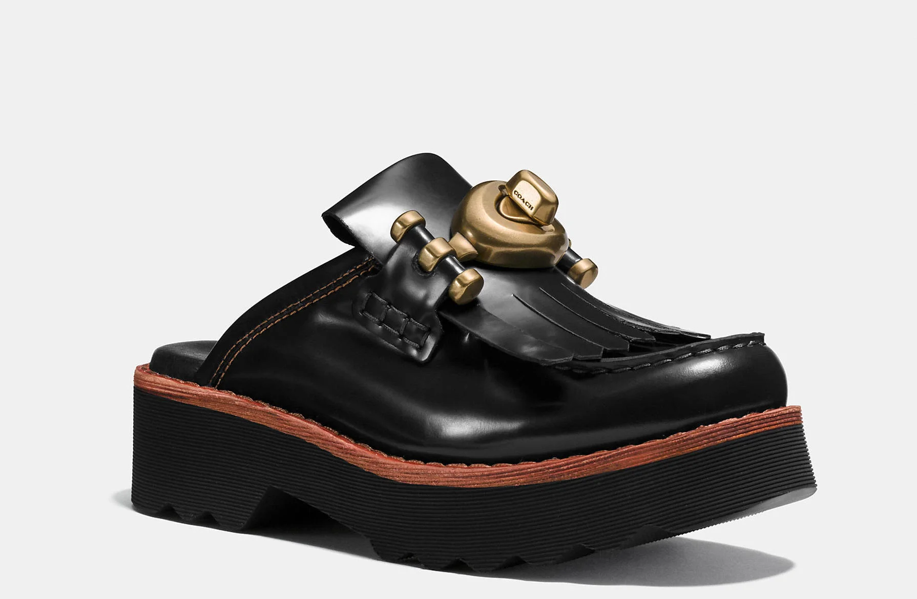 coach turnlock clogs