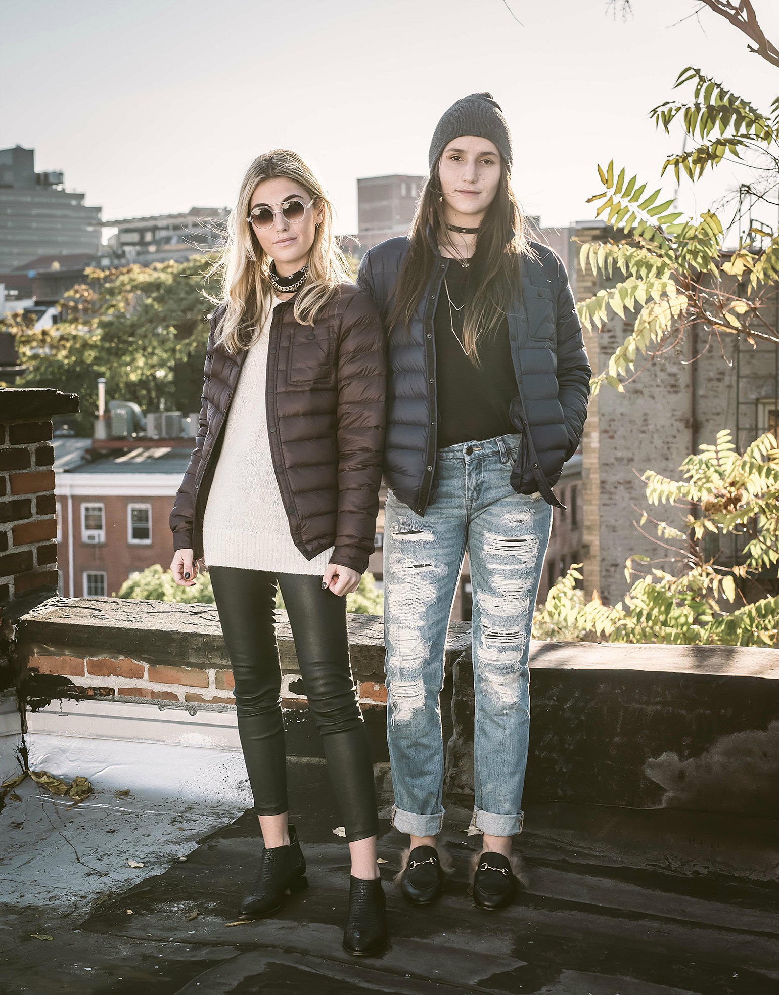 SOPHIE AND CHARLOTTE BICKLEY YIN 2MY YANG SISTER FASHION BLOGGERS SLATE & STONE