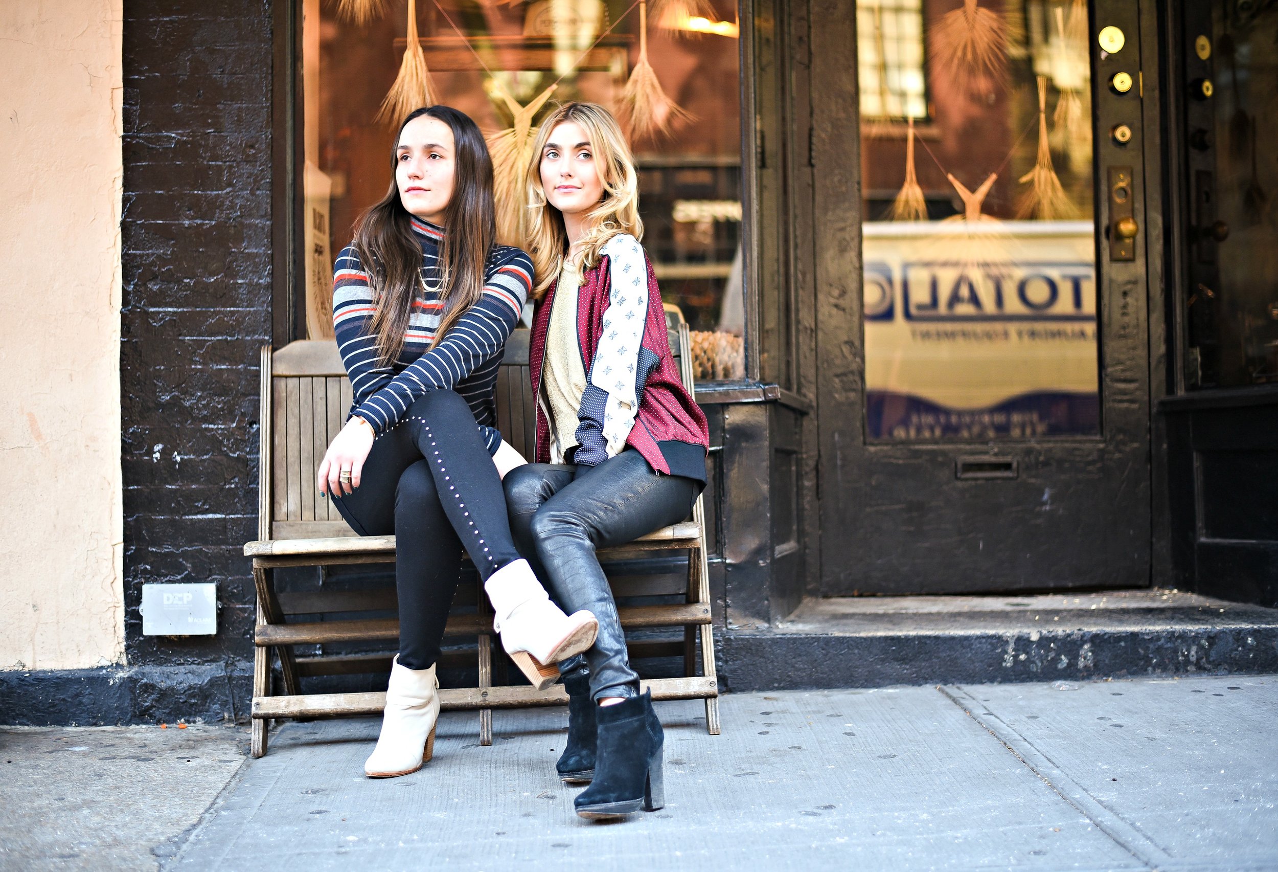 SOPHIE AND CHARLOTTE BICKLEY YIN 2MY YANG SISTER FASHION BLOGGERS RAG & BONE