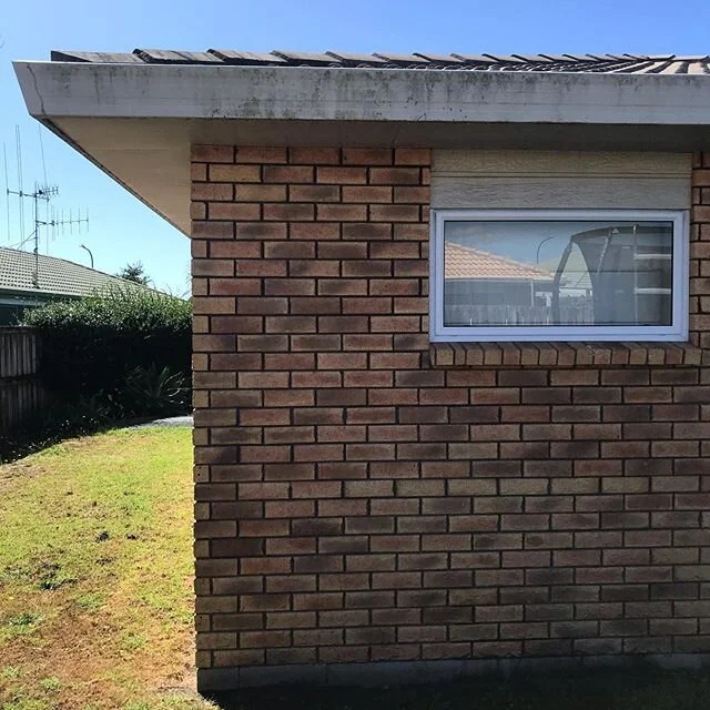 BEFORE VS AFTER 
You will be impressed with the results a building wash can do to your property.
Affordable prices and great results!