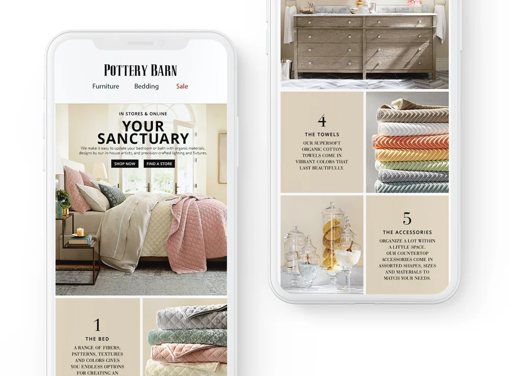 Pottery Barn Email Design Hannah Sl