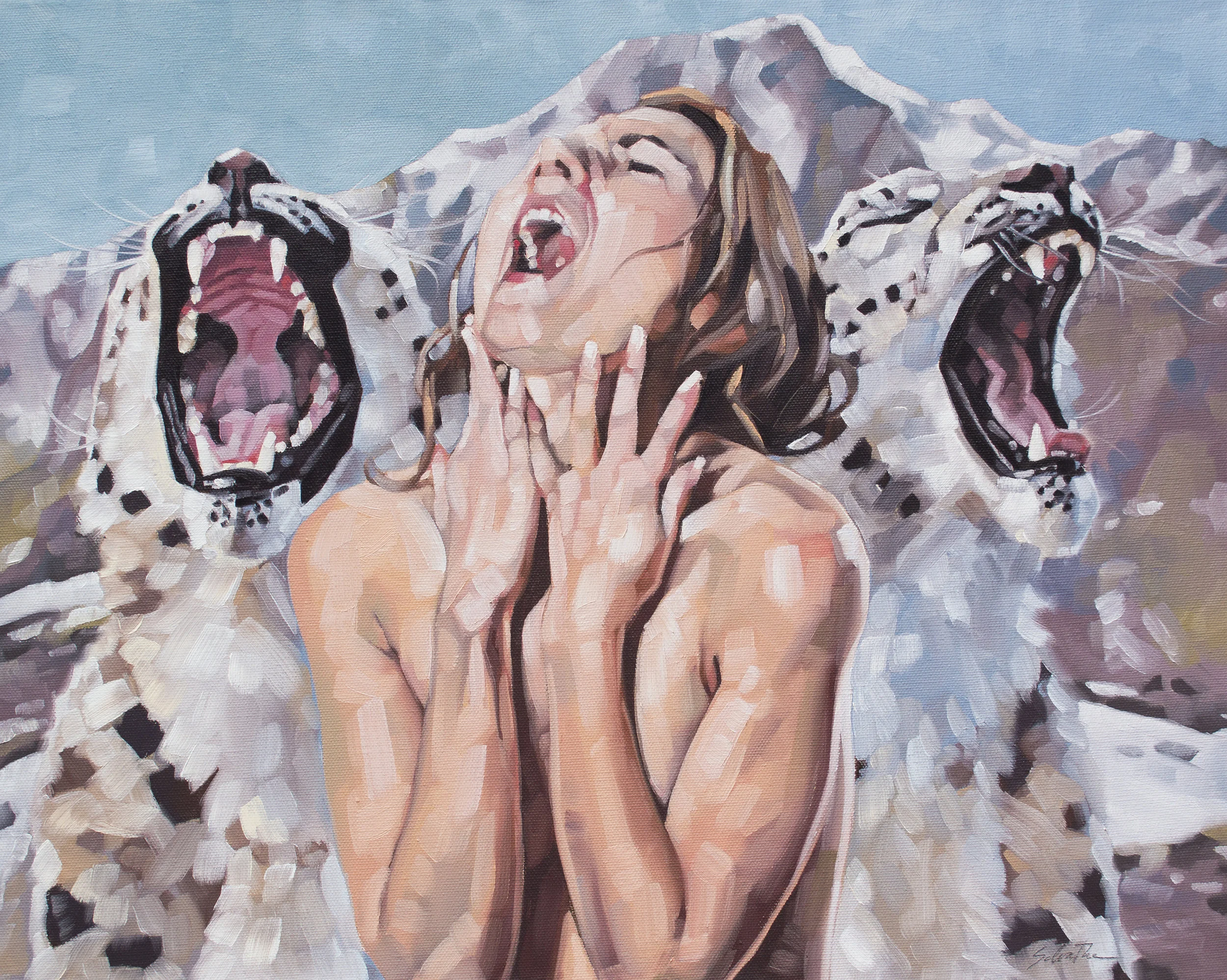 "Mourning Song", Oils on Canvas, 16" x 20" SOLD.