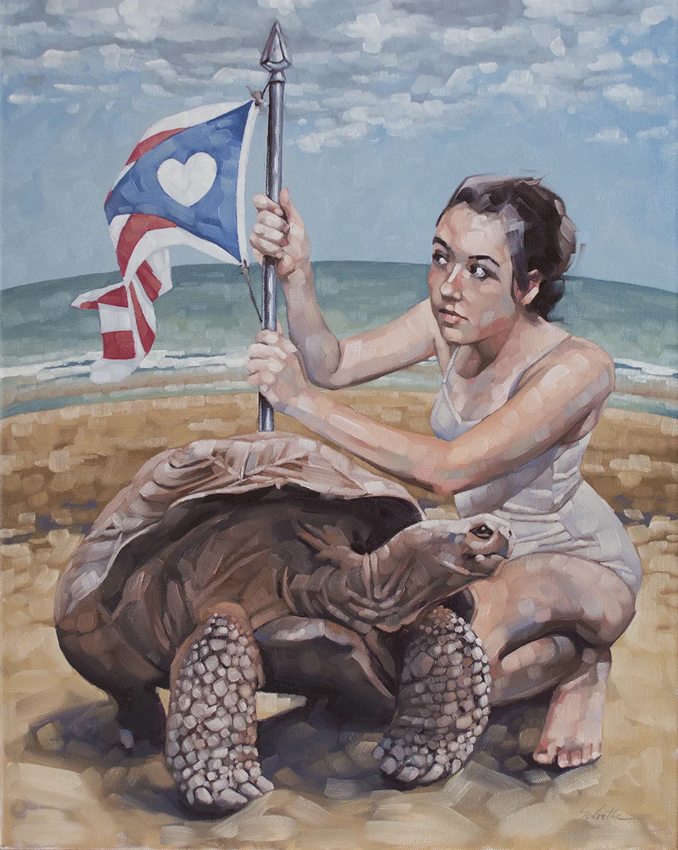 "Reclamation" Oils on Canvas, 16" x 20".