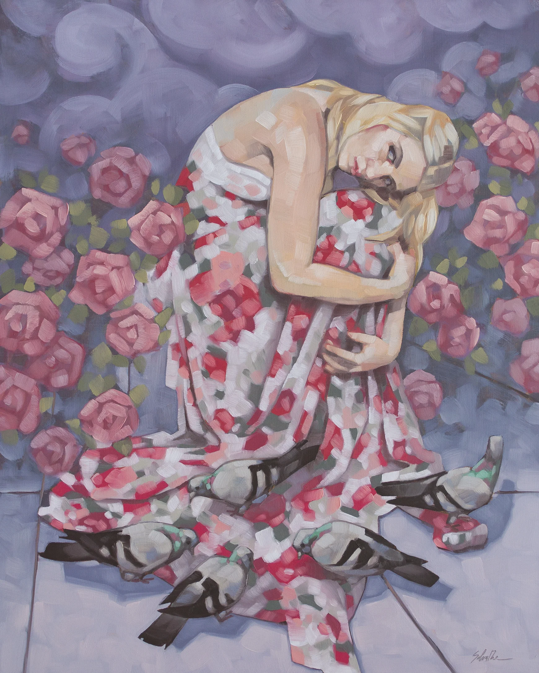 "Winter Delusion", Oils on Hardboard, 16" x 20", (reference photo by Courtney Simonds).