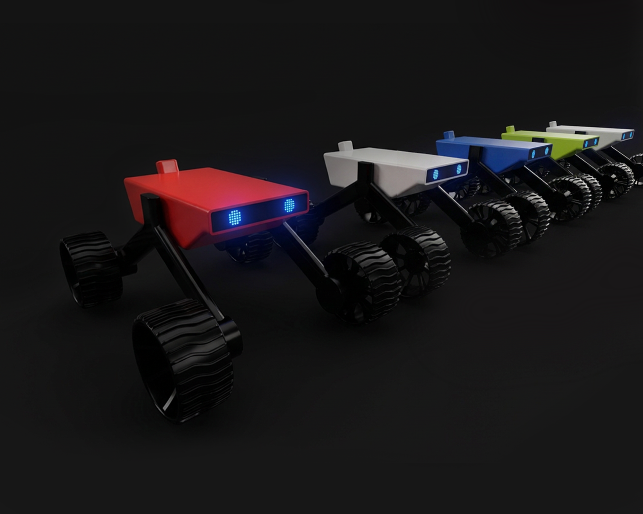 A personal robotic rover designed by Michael McDaniel based on his lunar rover concepts.