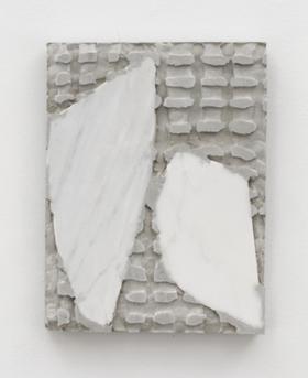Sam Moyer Untitled, 2017 marble, cement 8 x 6 x 1 in