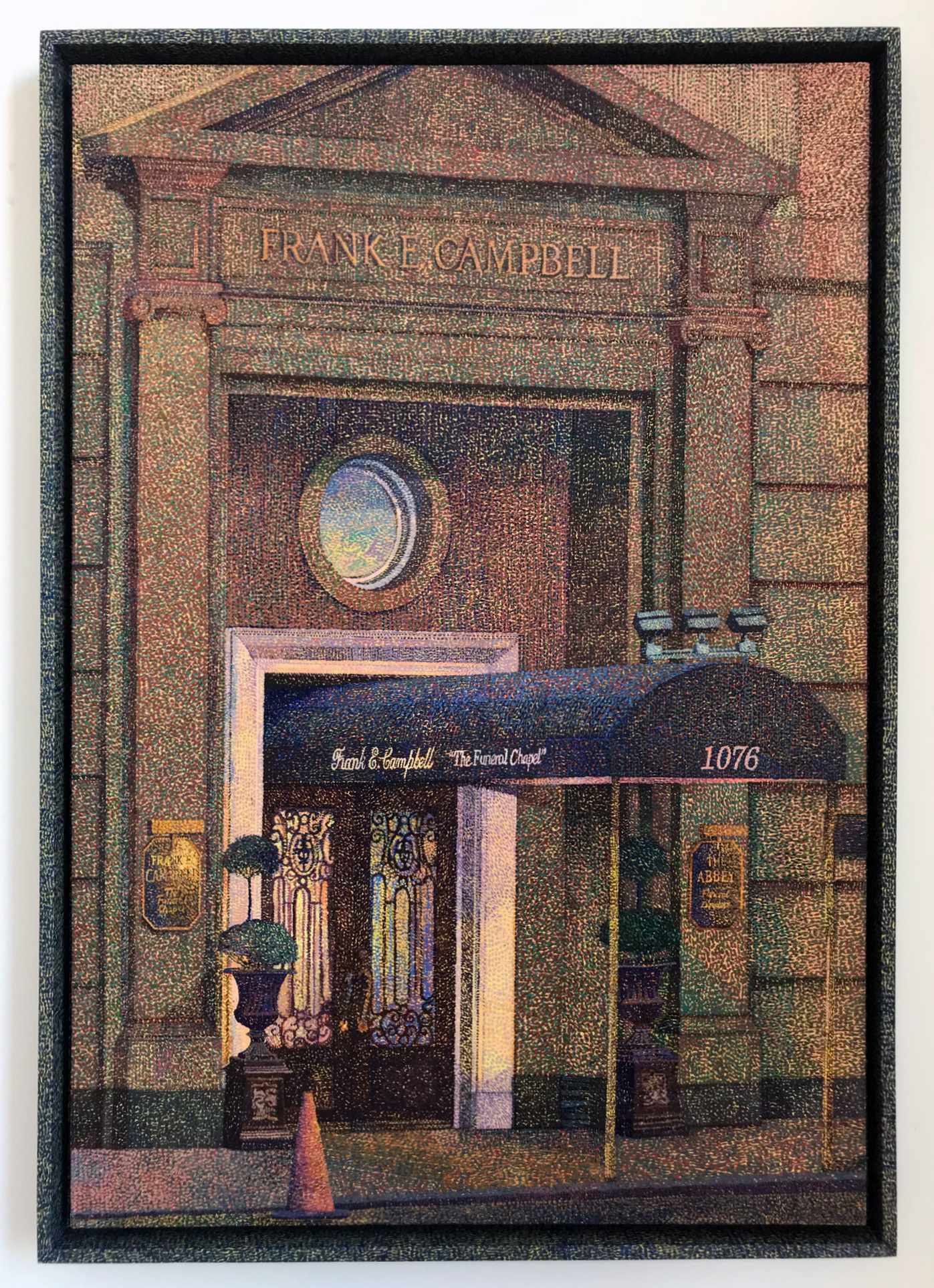 Frank E. Campbell (Golden Hour) , 2018, oil on linen and painted wood frame, 41 x 29 inches (104 x 73 centimeters)