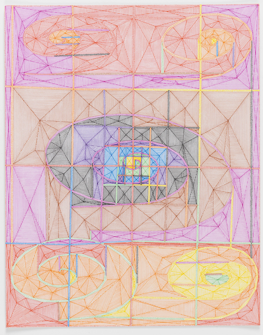 Book 5 Volume 1 Page 15 (alternate version) , 2016, pen on paper, 14 x 11 inches, (35.6 x 27.9 cm), $2,200