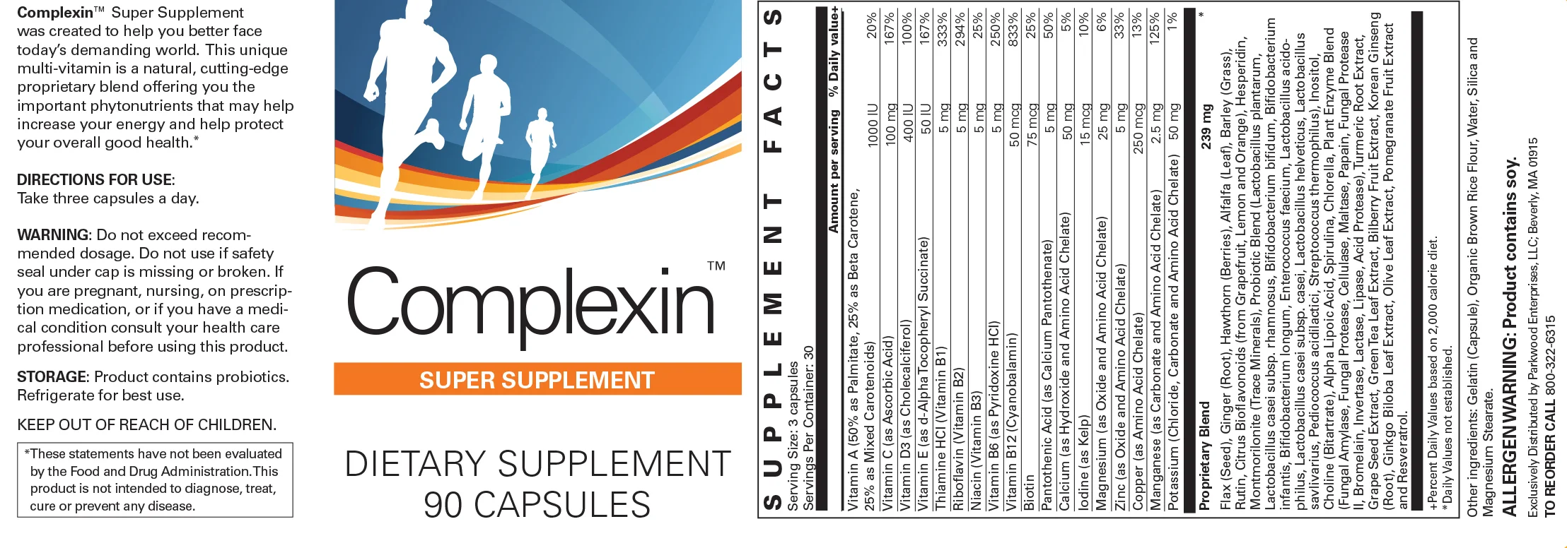 Complexin Bottle Label