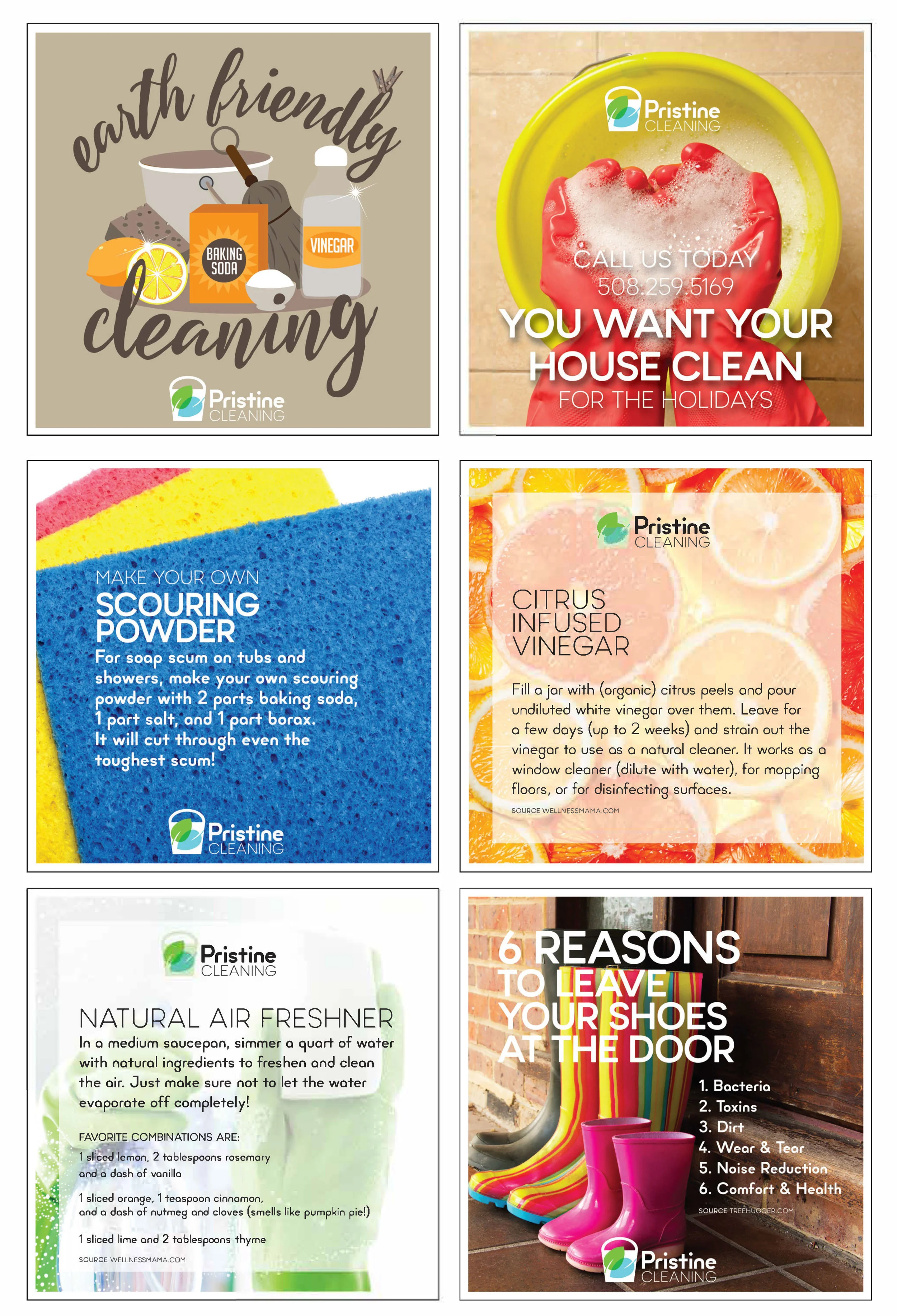 Pristine Cleaning Facebook Posts