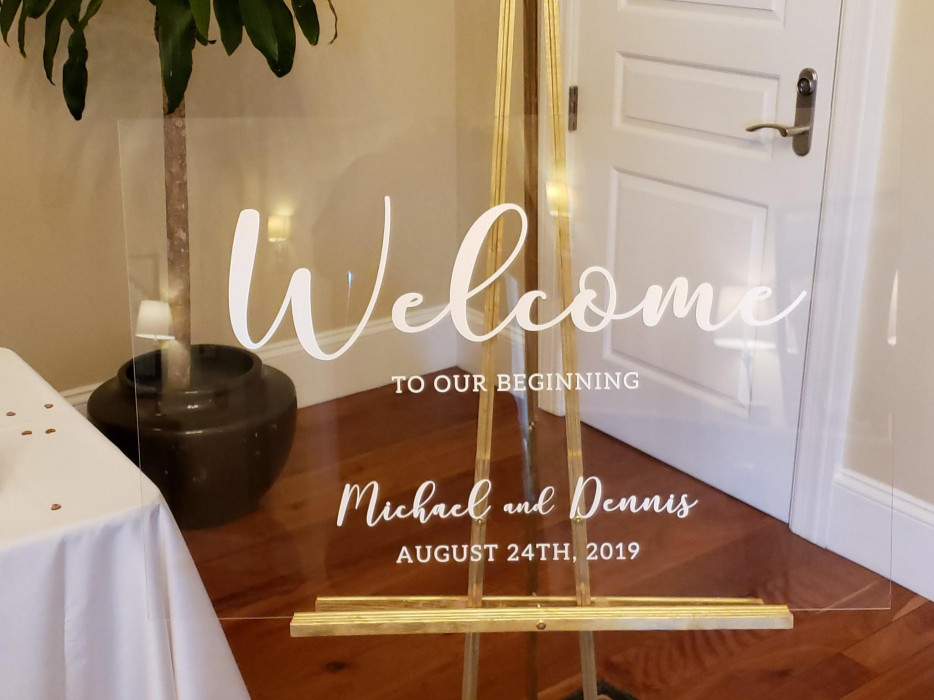 Acrylic Welcome Sign