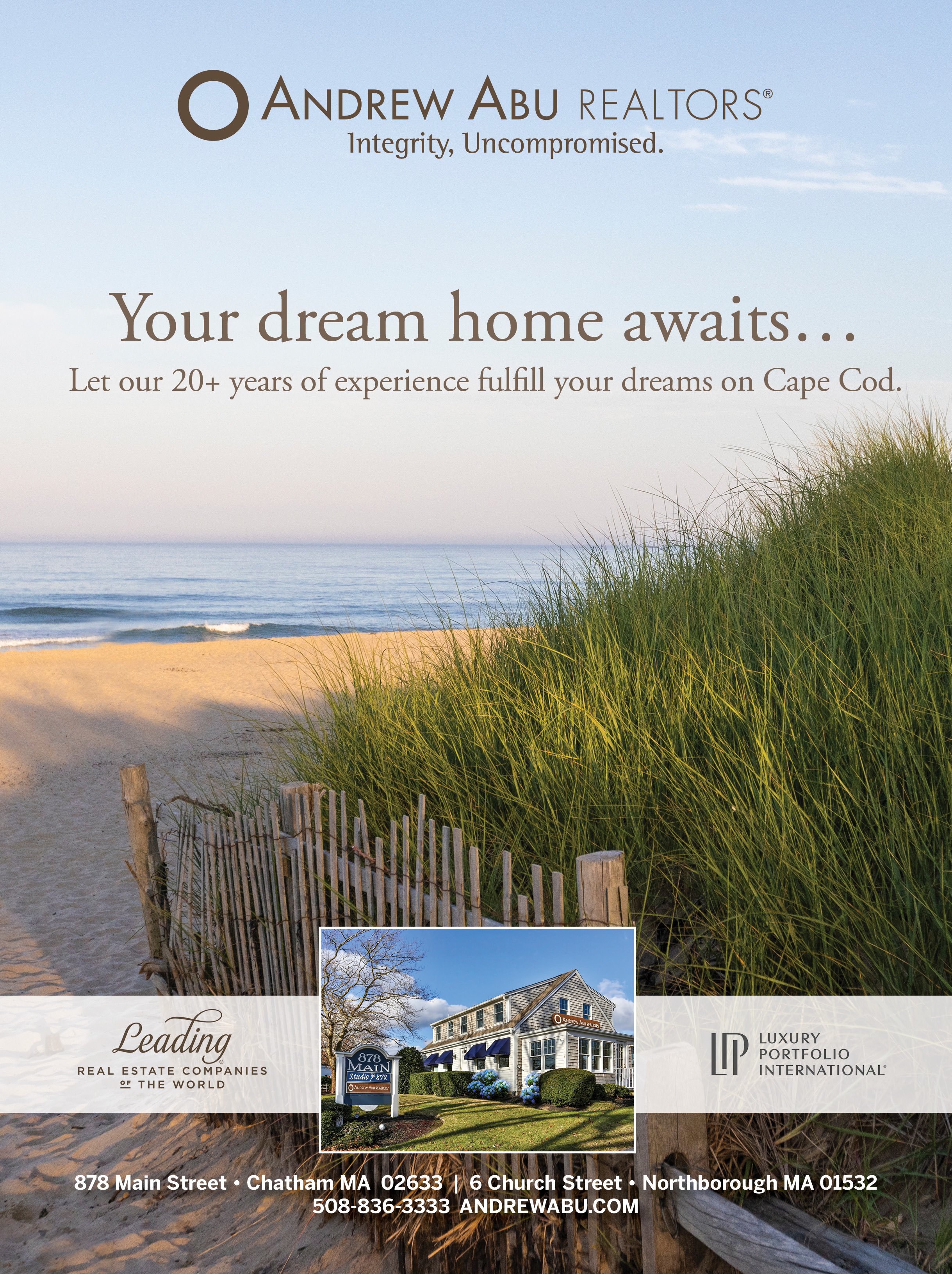Chatham Living Magazine Full Page Advertisement Series for Andrew Abu Realtors