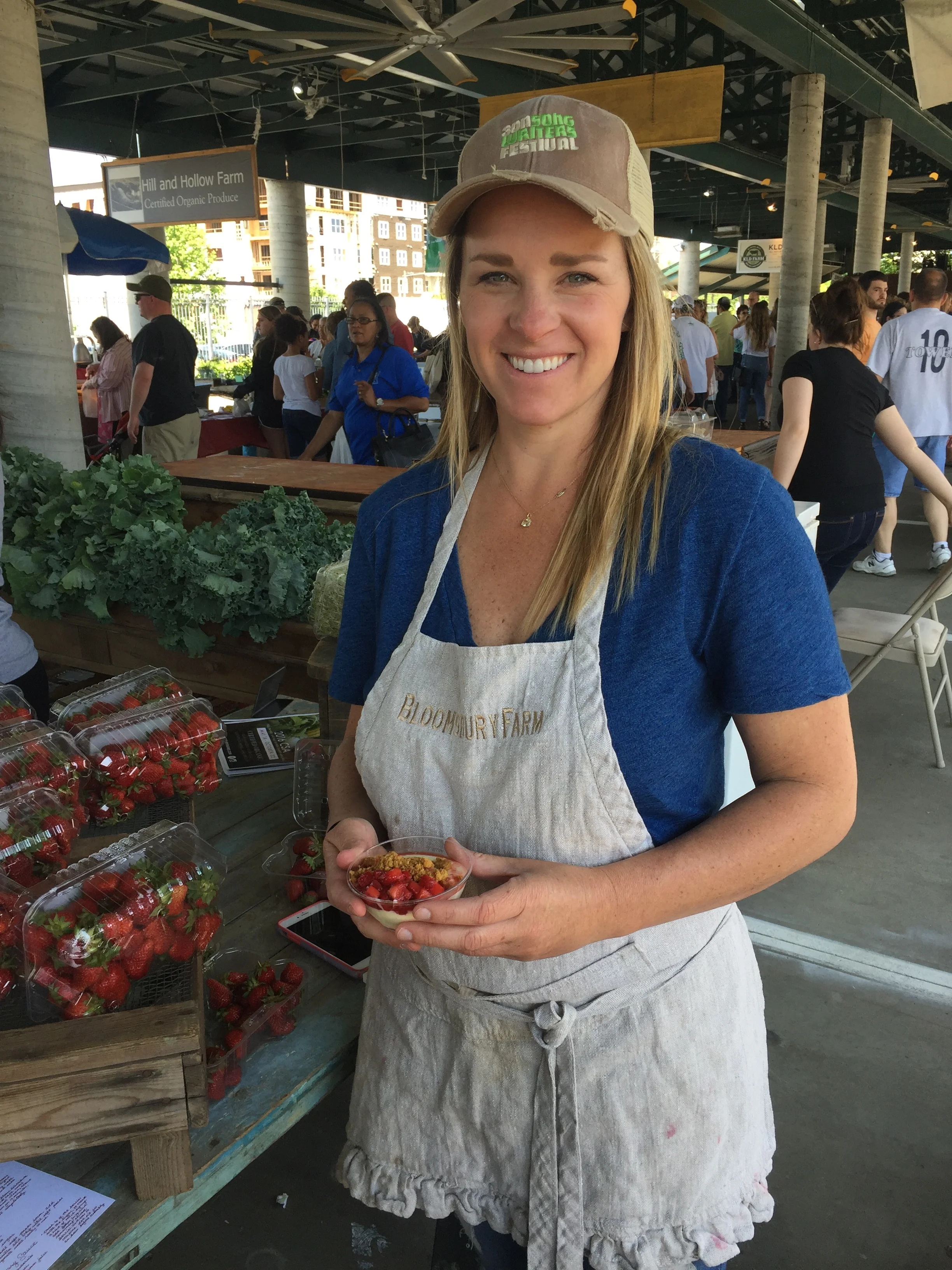 Organic Strawberries from our friends at Bloomsbury Farms