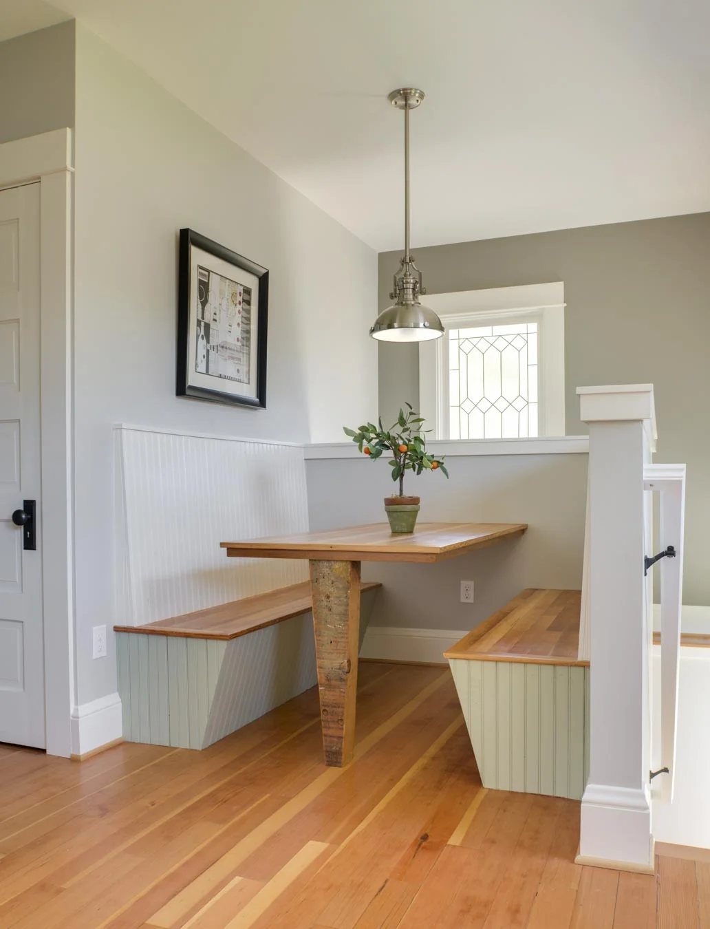 Built-ins at nook & back stairs
