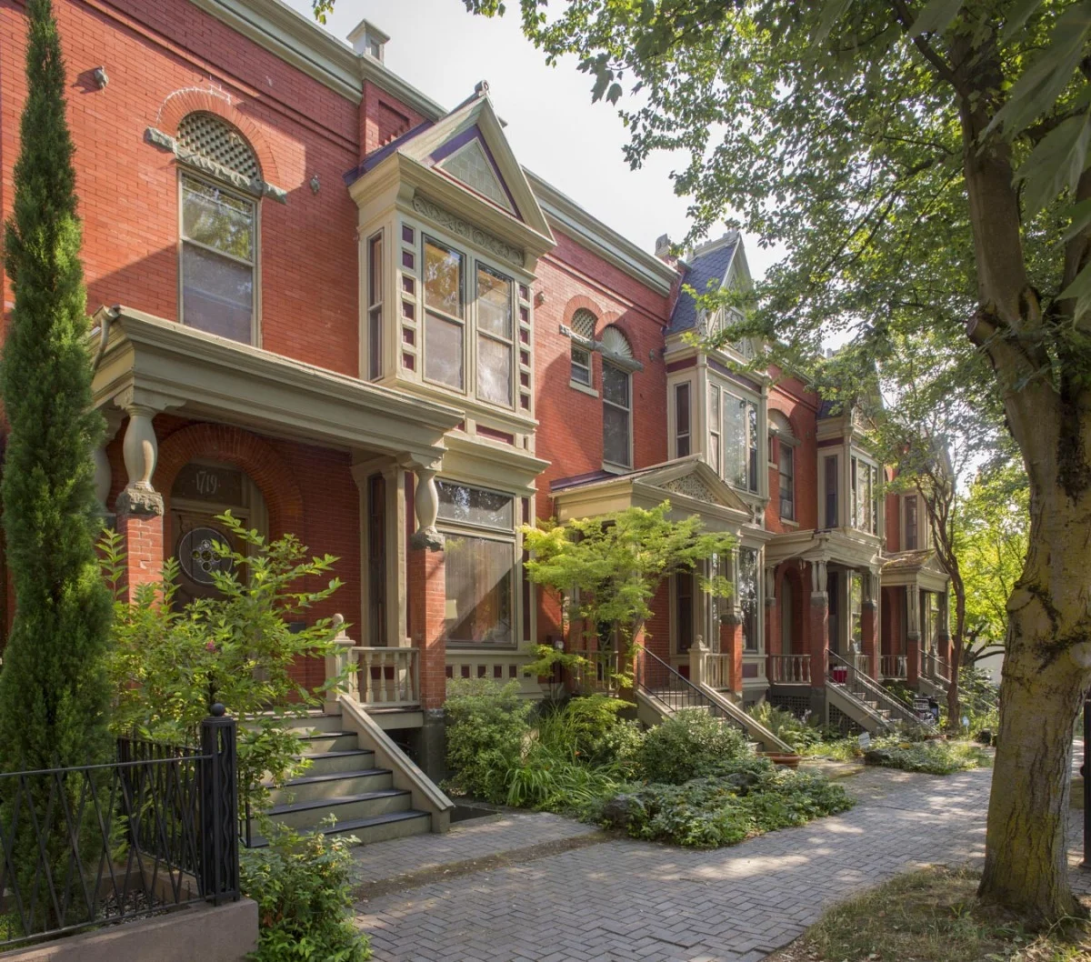 Neighboring 1893 Victorian Townhouses