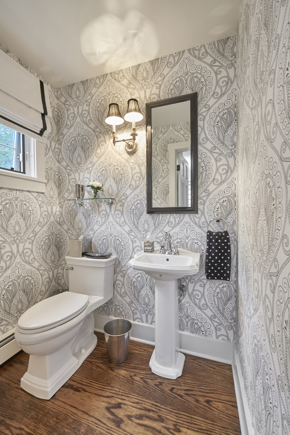 Renovated Powder Room, Redding, CT