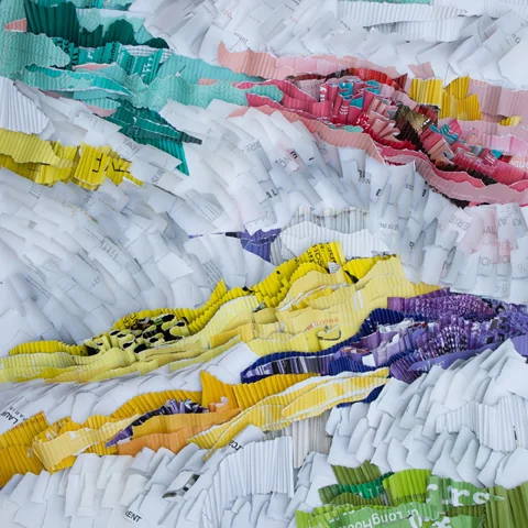 Ripple Effect, original paper art by Marilyn McRae.