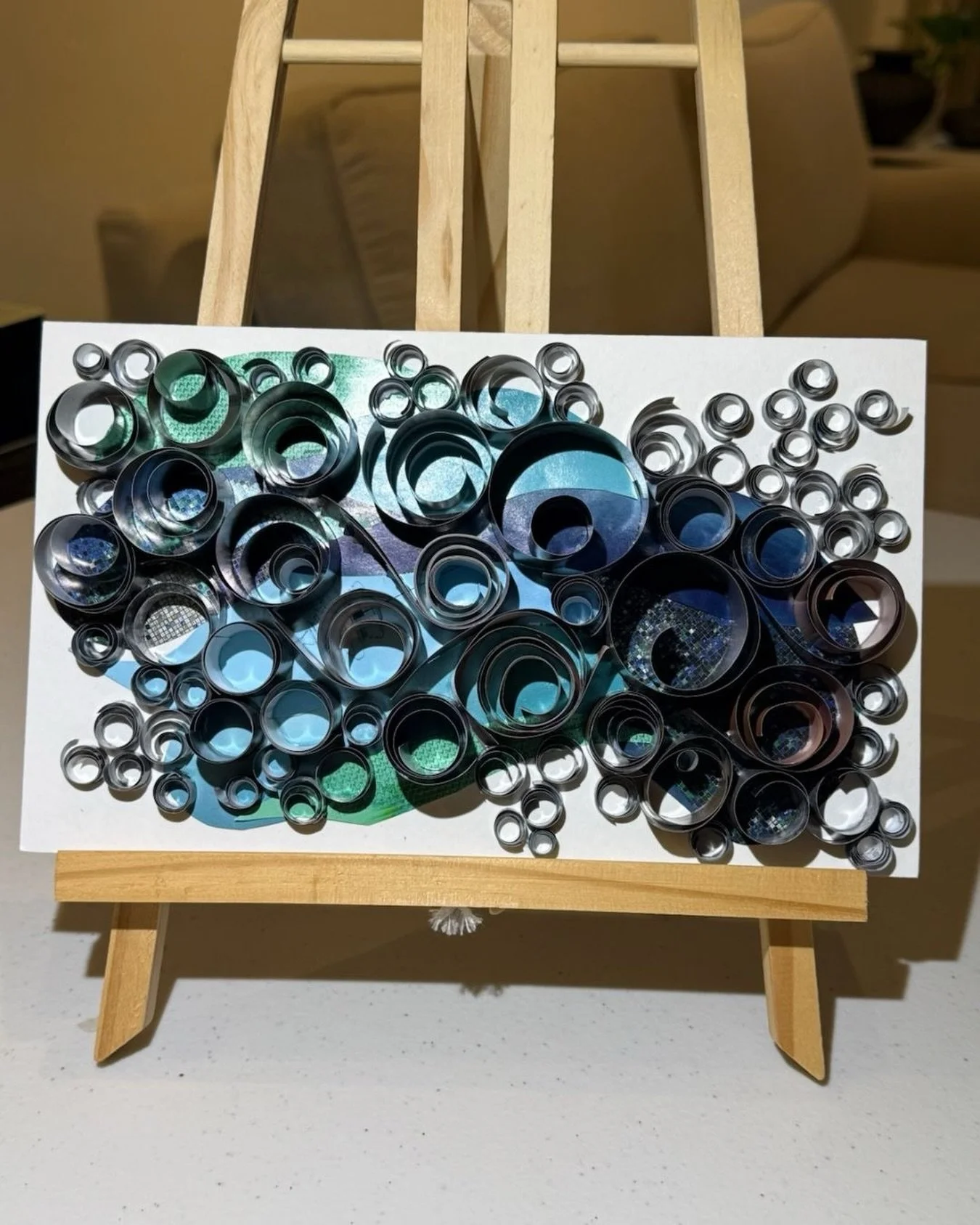 Small circles. Big possibilities.
A new piece emerging in the studio.

#paperart